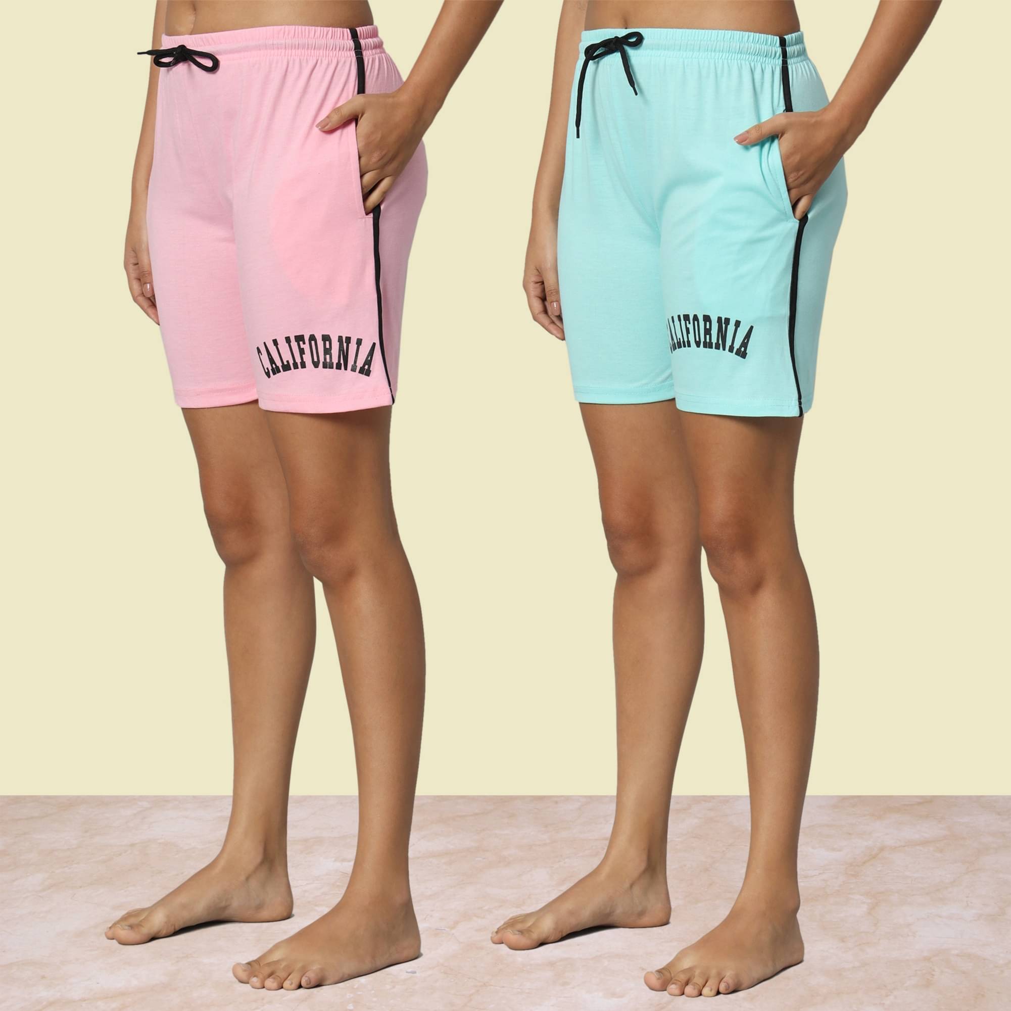     			DUCOHIVE Cotton Blend Bermuda - Multicolor 8 Pack of 2