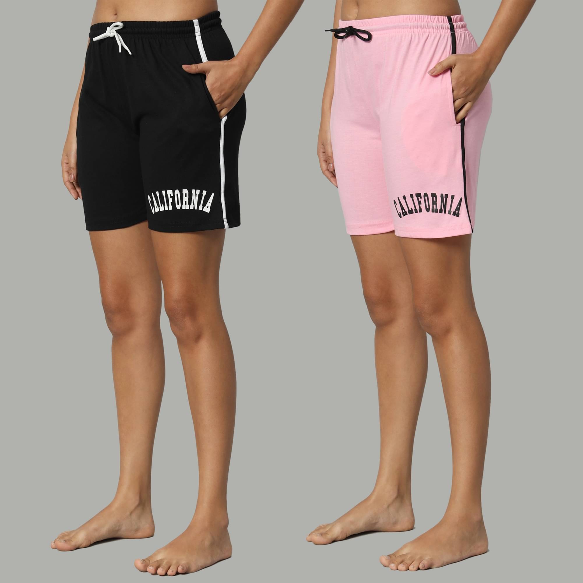    			DUCOHIVE Cotton Blend Bermuda - Multicolor 2 Pack of 2