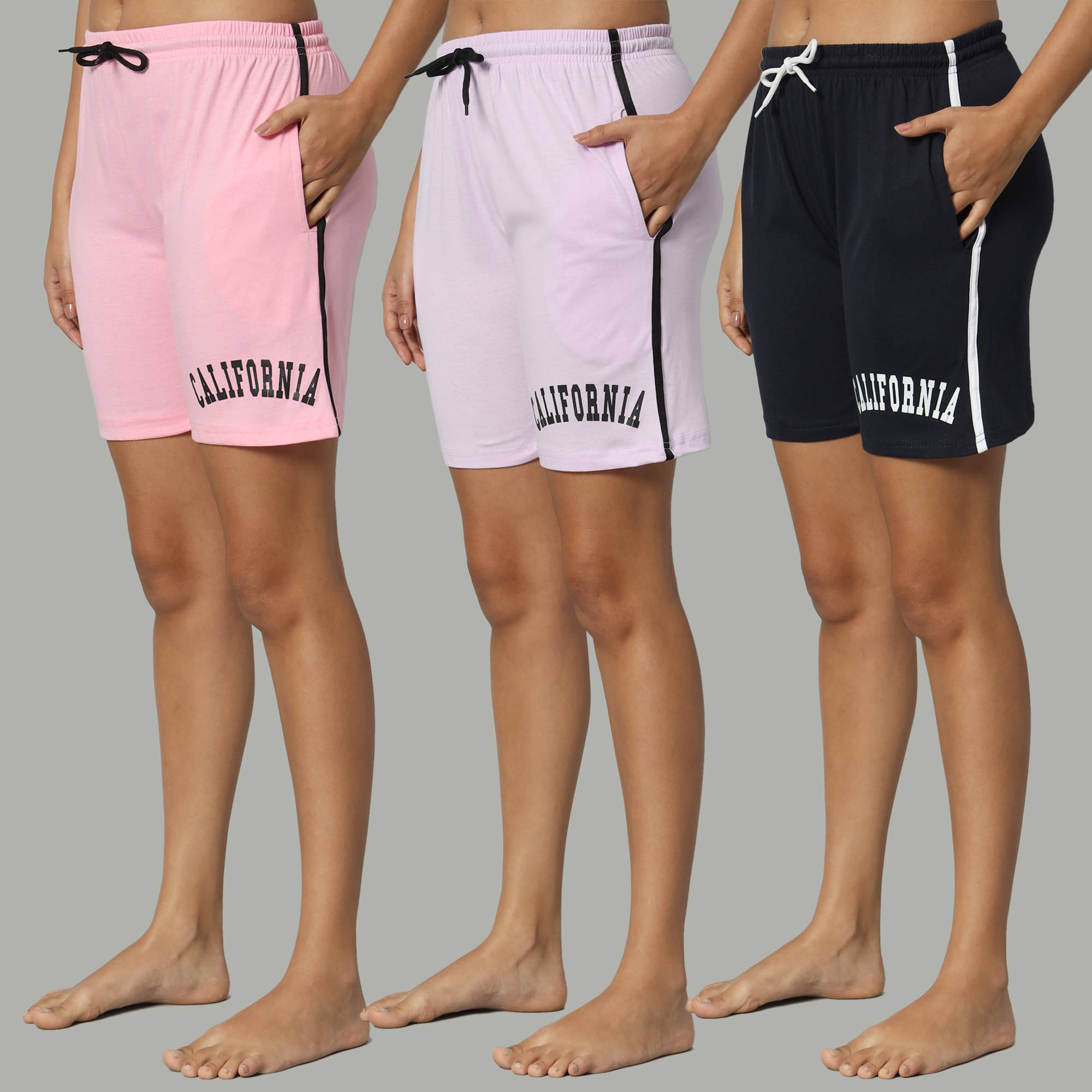     			DUCOHIVE Cotton Blend Bermuda - Multicolor 10 Pack of 3