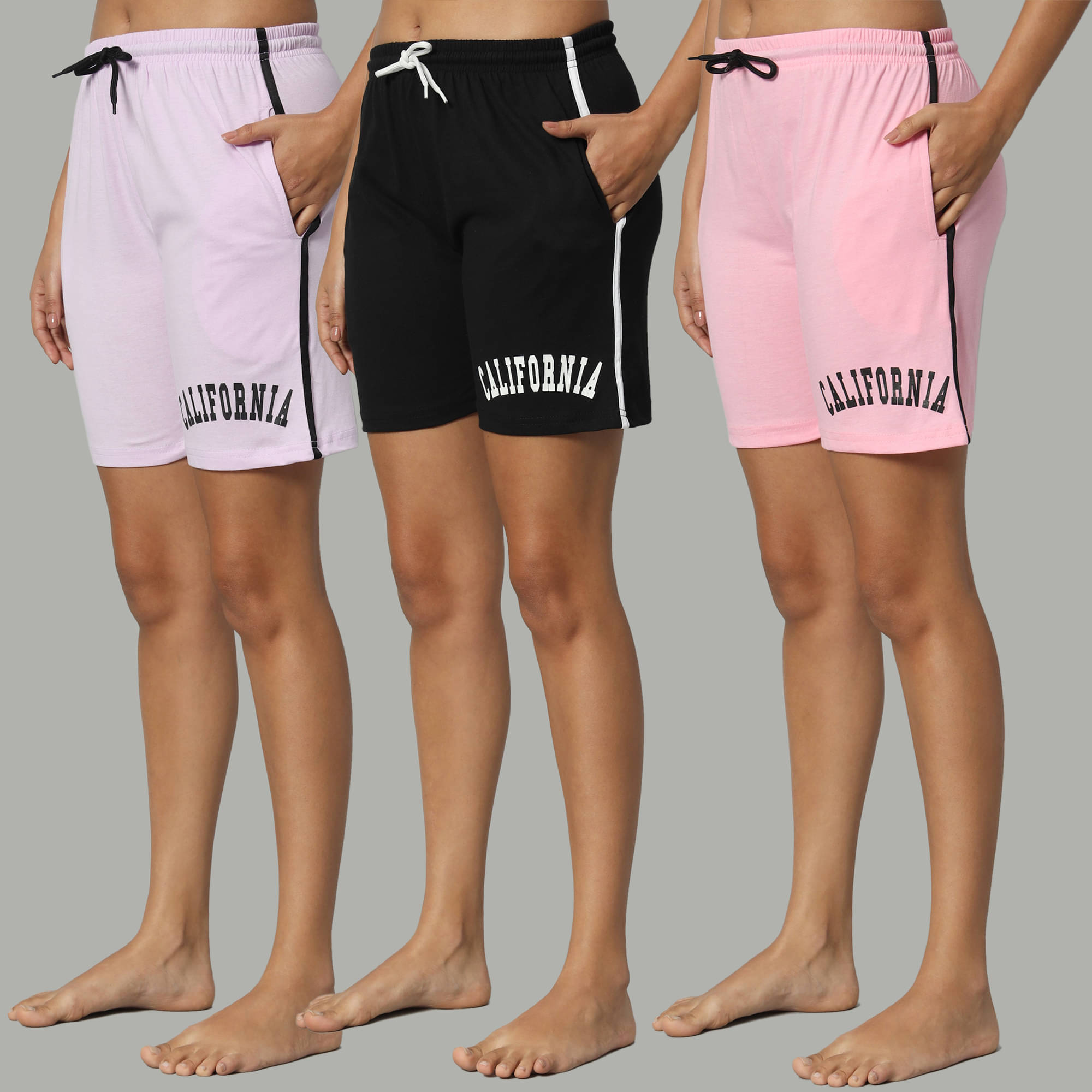    			DUCOHIVE Cotton Blend Bermuda - Multicolor 10 Pack of 3