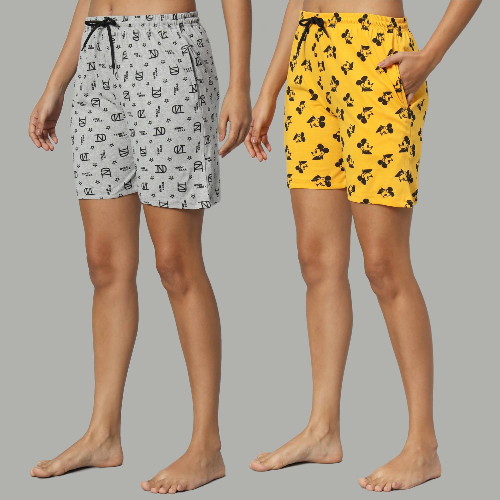     			DUCOHIVE Cotton Blend Bermuda - Multicolor 2 Pack of 2