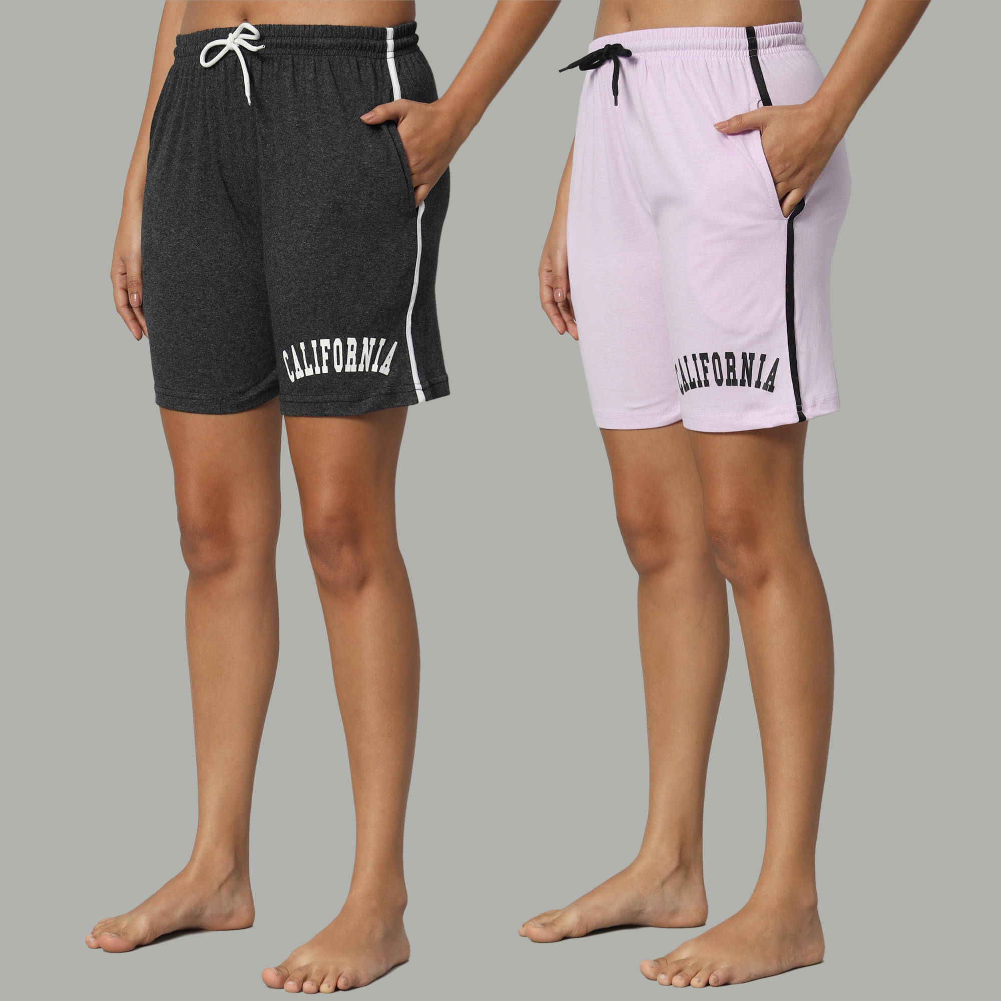     			DUCOHIVE Cotton Blend Bermuda - Multicolor 6 Pack of 2