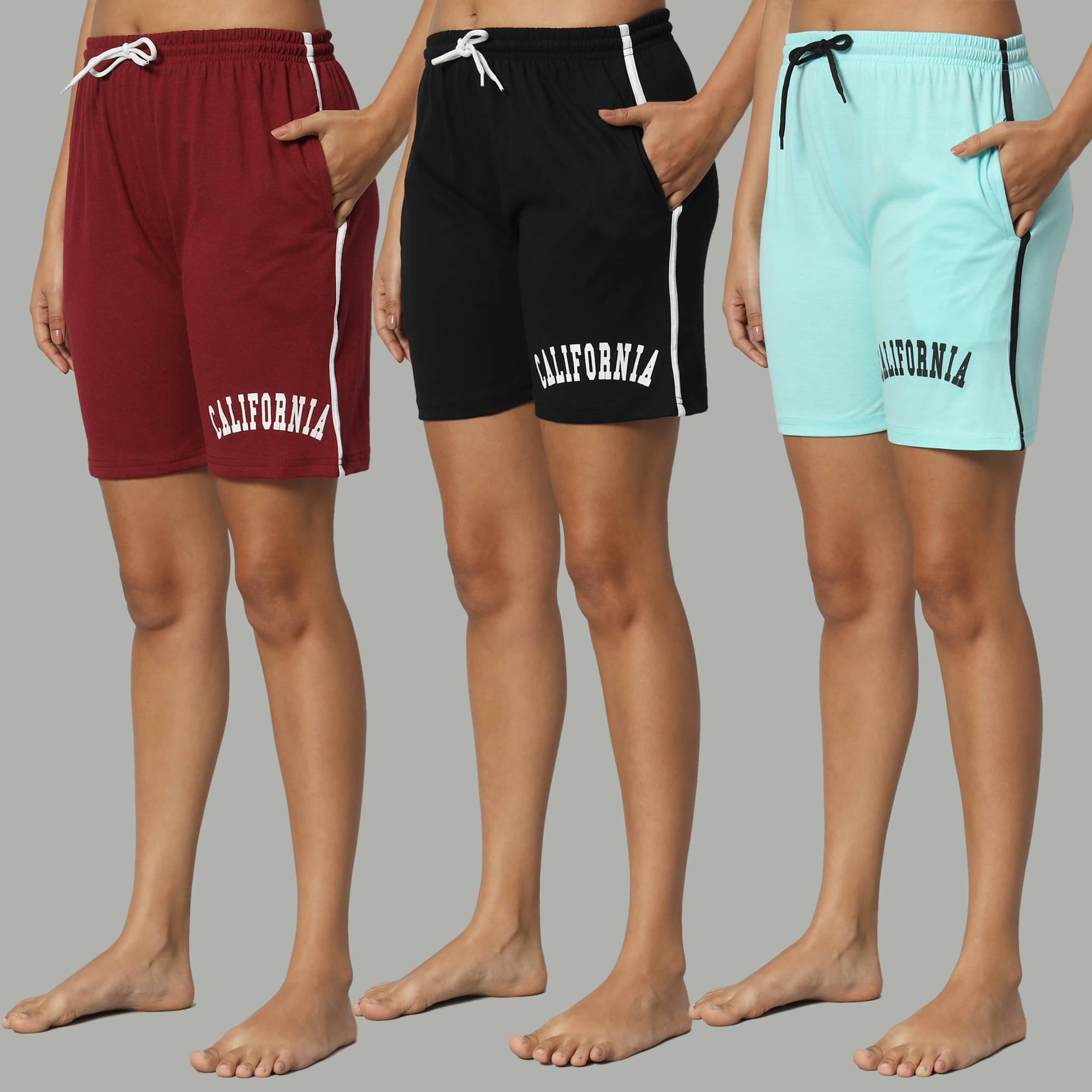     			DUCOHIVE Cotton Blend Bermuda - Multicolor 13 Pack of 3