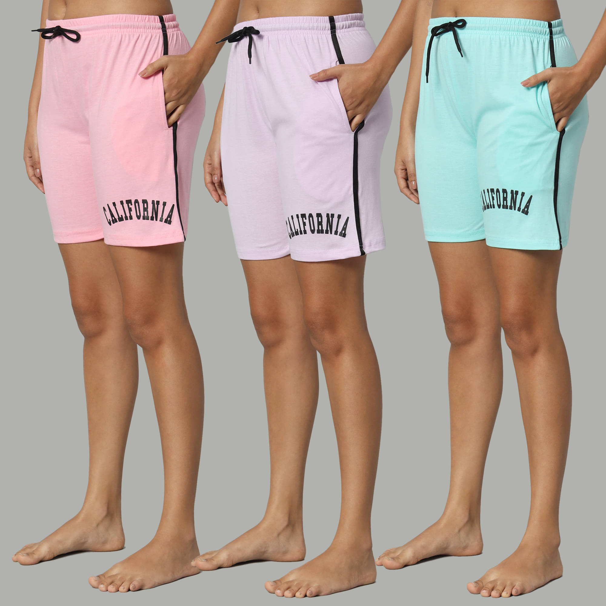     			DUCOHIVE Cotton Blend Bermuda - Multicolor 14 Pack of 3