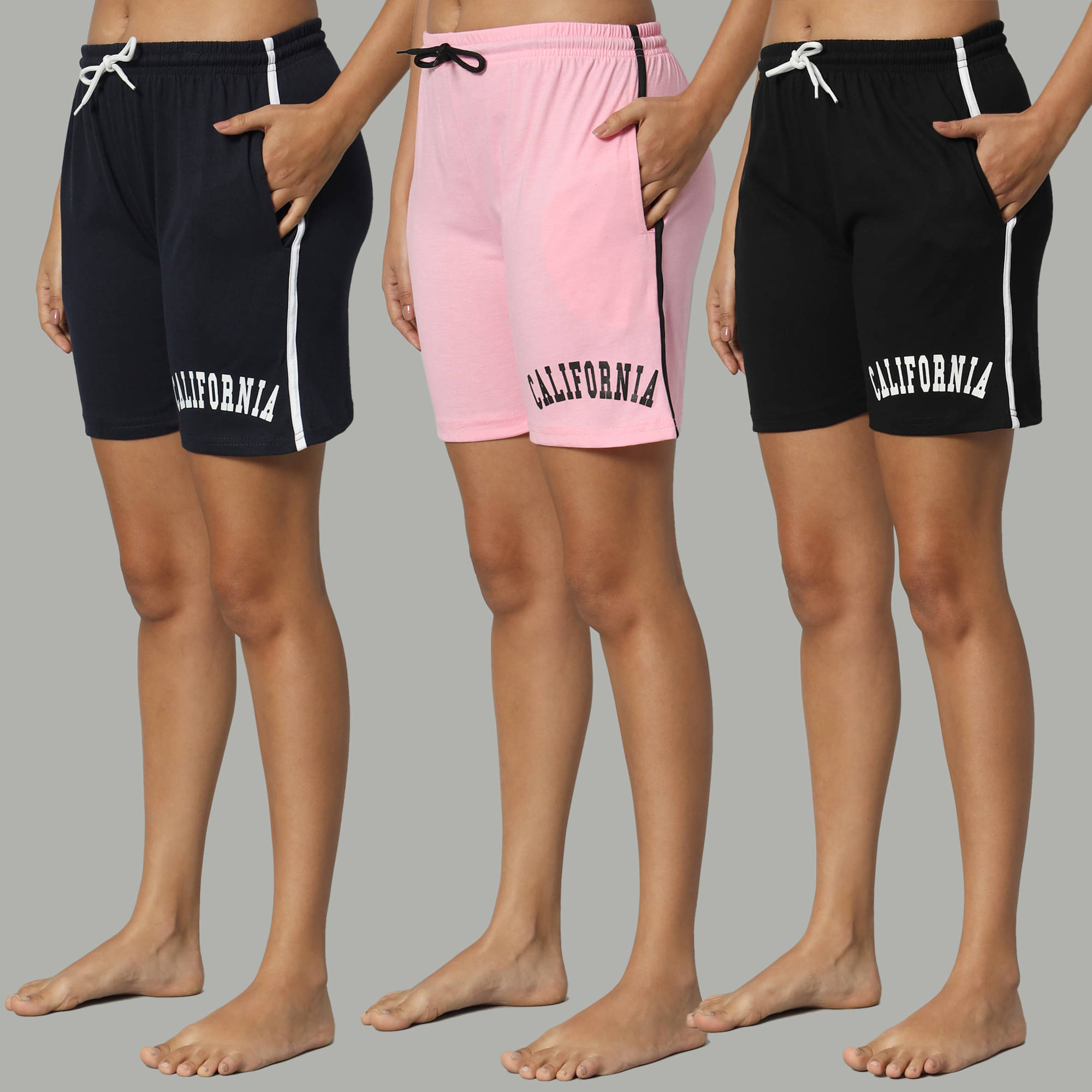     			DUCOHIVE Cotton Blend Bermuda - Multicolor 5 Pack of 3