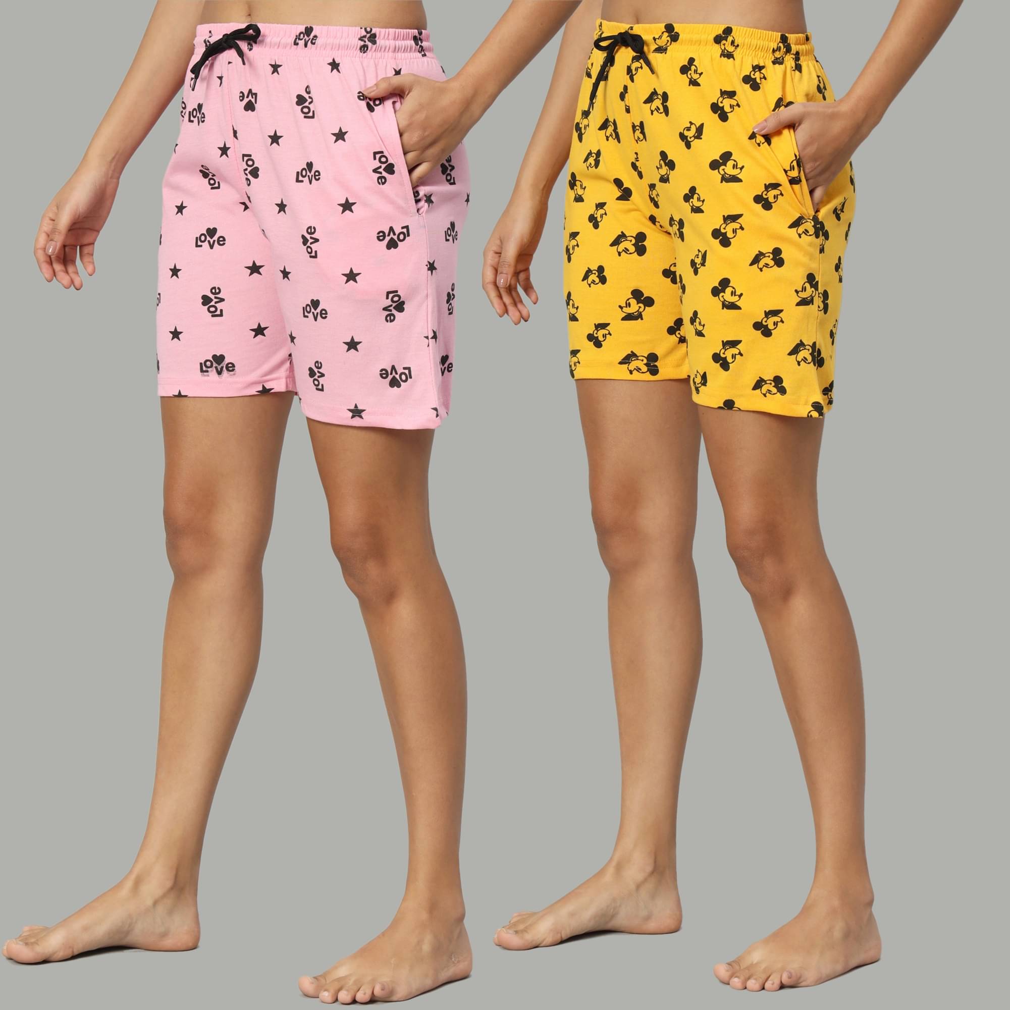     			DUCOHIVE Cotton Blend Bermuda - Multicolor 3 Pack of 2