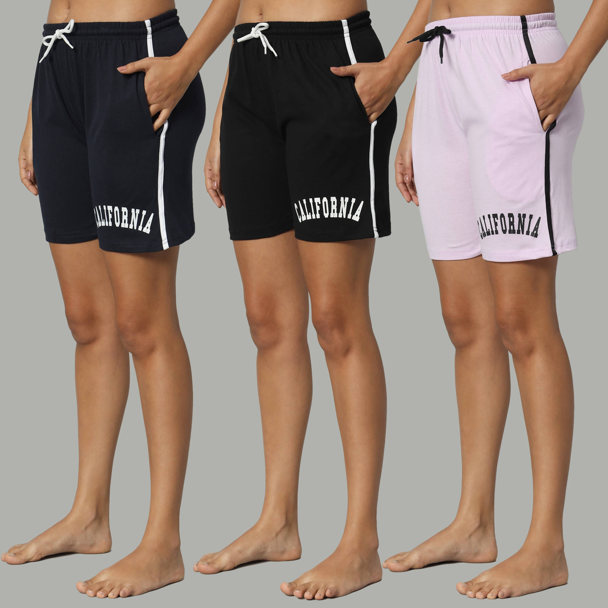     			DUCOHIVE Cotton Blend Bermuda - Multicolor 10 Pack of 3
