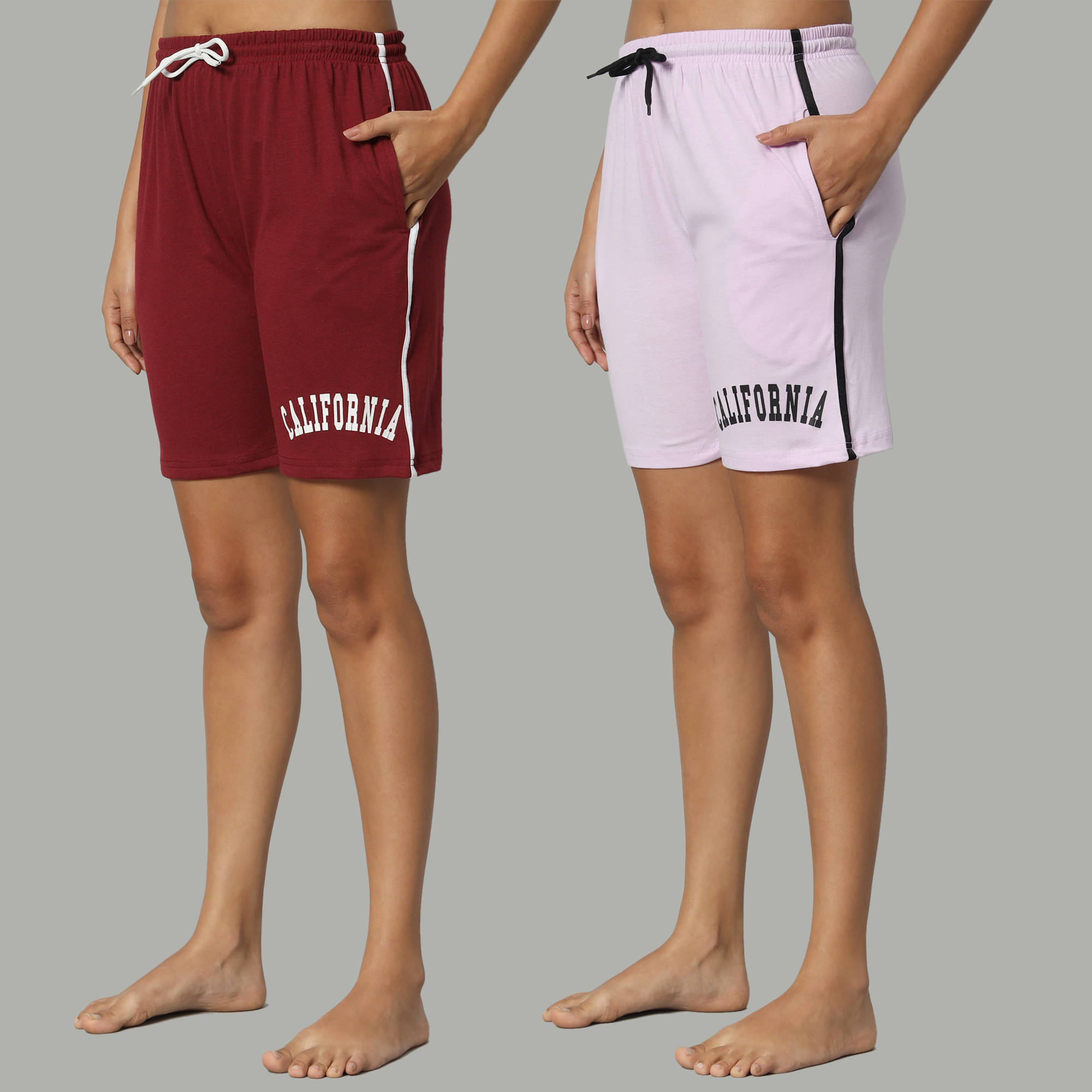     			DUCOHIVE Cotton Blend Bermuda - Multicolor 6 Pack of 2