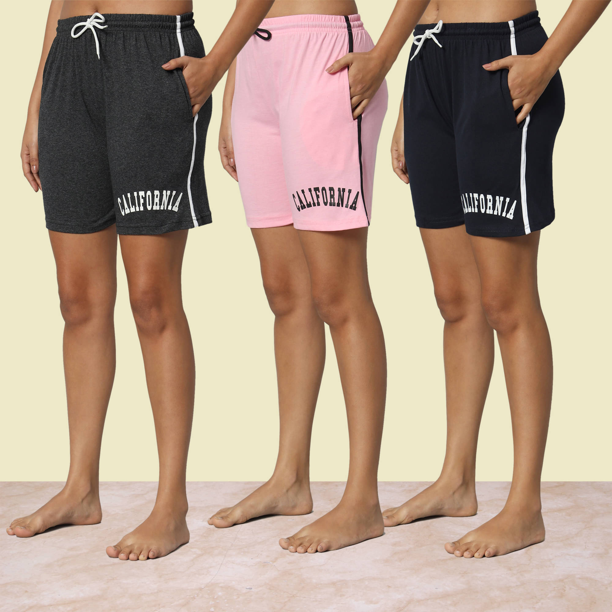     			DUCOHIVE Cotton Blend Bermuda - Multicolor 10 Pack of 3