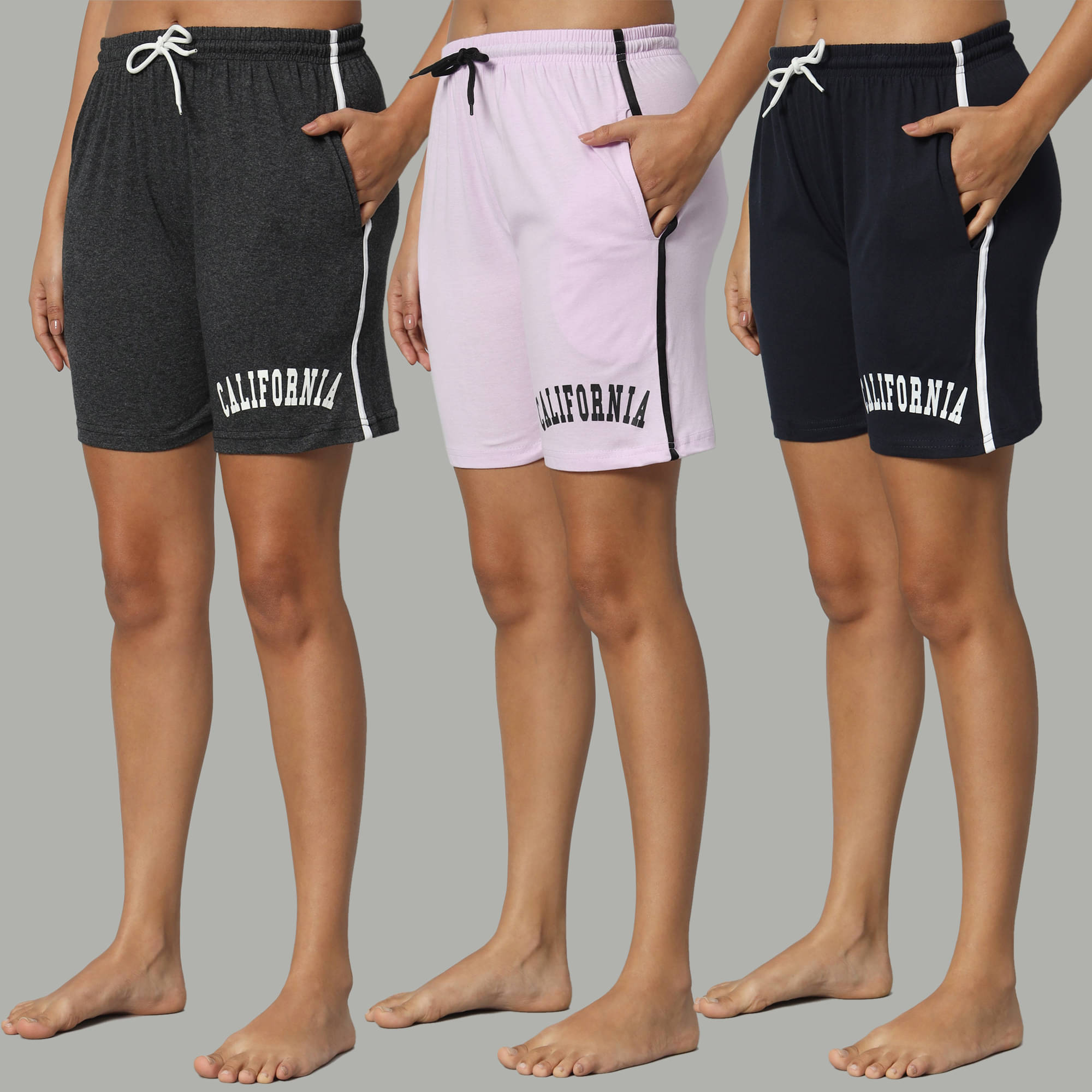     			DUCOHIVE Cotton Blend Bermuda - Multicolor 9 Pack of 3