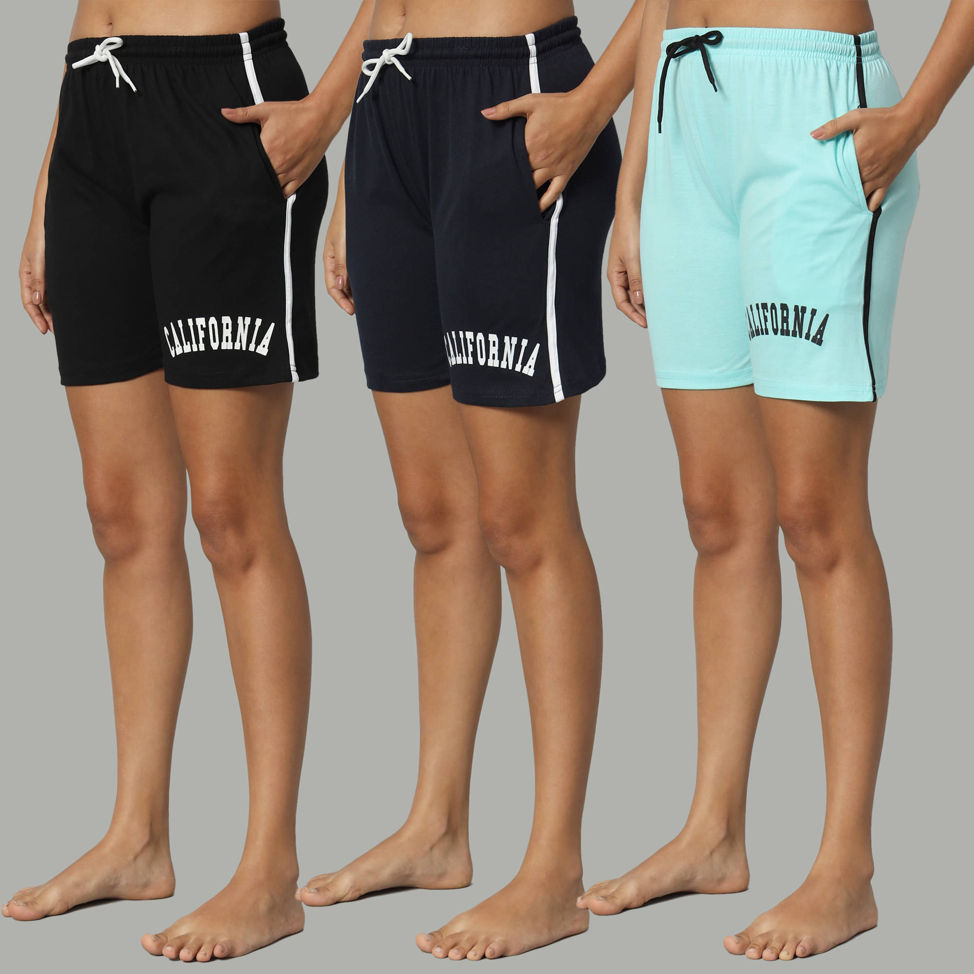     			DUCOHIVE Cotton Blend Bermuda - Multicolor 4 Pack of 3