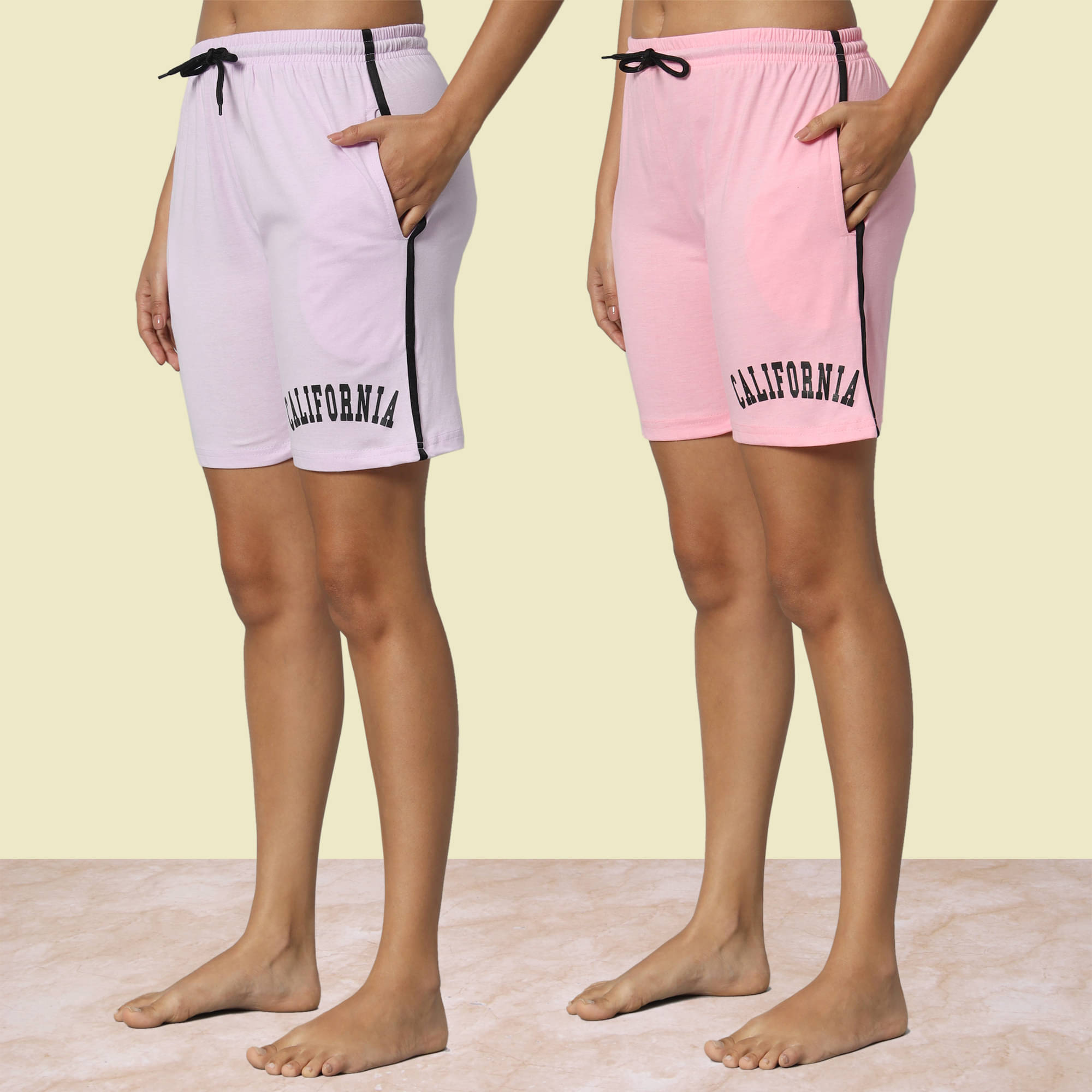     			DUCOHIVE Cotton Blend Bermuda - Multicolor 2 Pack of 2