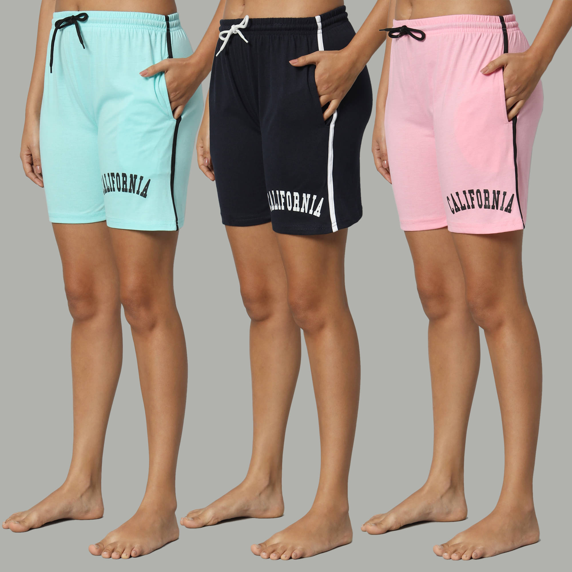     			DUCOHIVE Cotton Blend Bermuda - Multicolor 13 Pack of 3