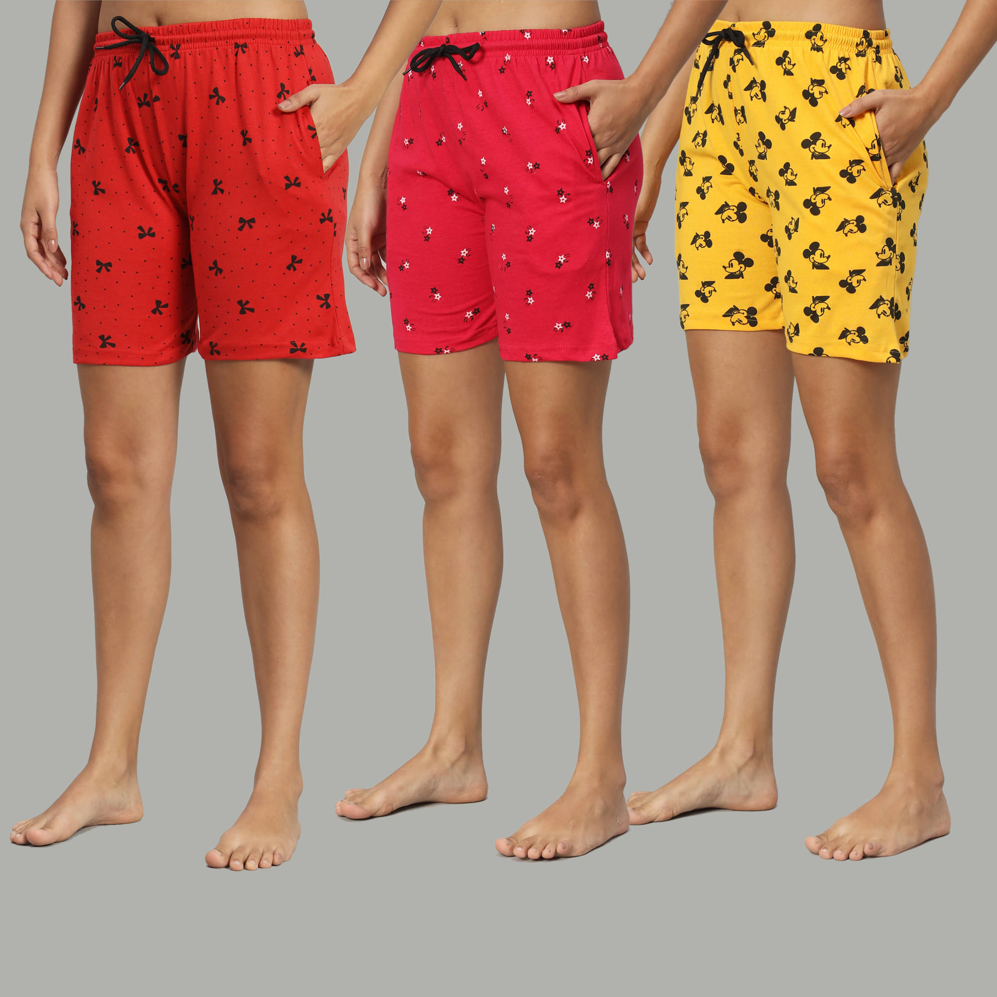     			DUCOHIVE Cotton Blend Bermuda - Multicolor 5 Pack of 3
