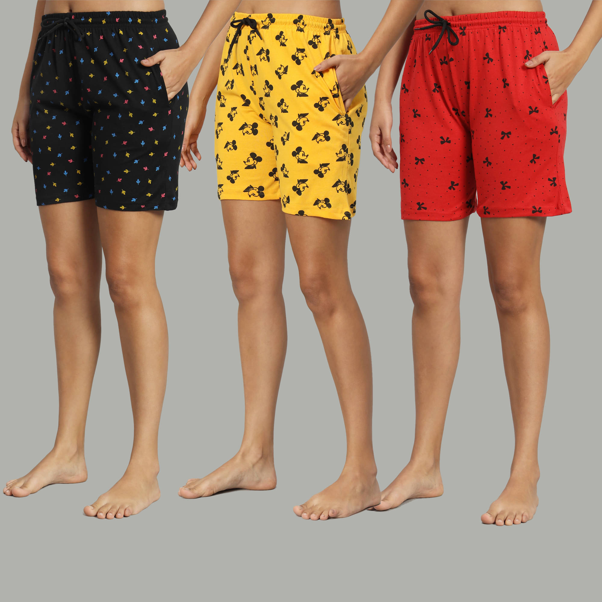     			DUCOHIVE Cotton Blend Bermuda - Multicolor 11 Pack of 3