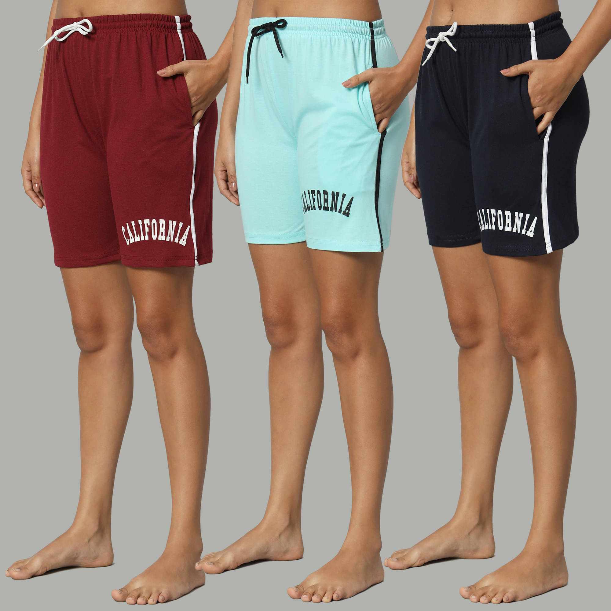     			DUCOHIVE Cotton Blend Bermuda - Multicolor 10 Pack of 3