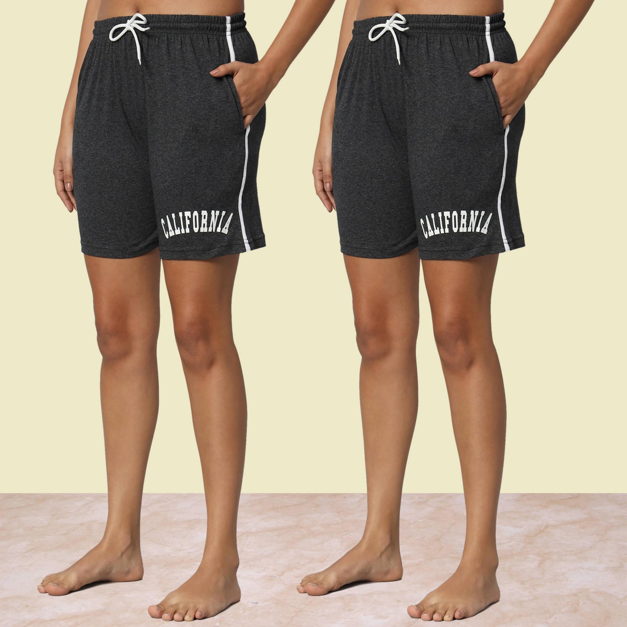     			DUCOHIVE Cotton Blend Bermuda - Multicolor 2 Pack of 2
