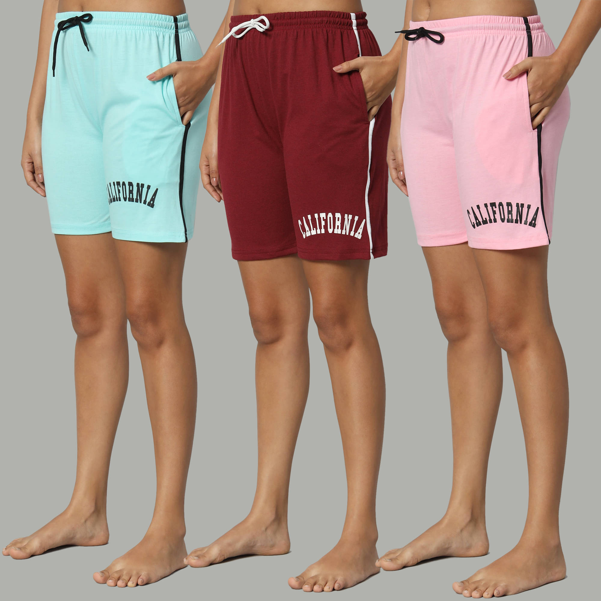     			DUCOHIVE Cotton Blend Bermuda - Multicolor 9 Pack of 3