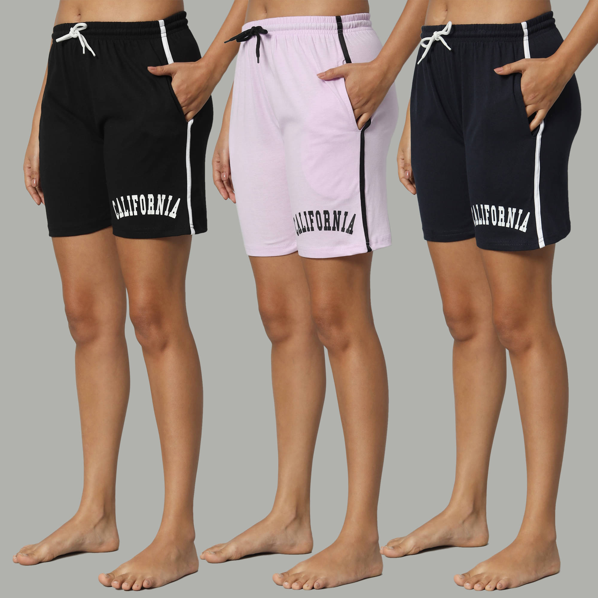     			DUCOHIVE Cotton Blend Bermuda - Multicolor 14 Pack of 3