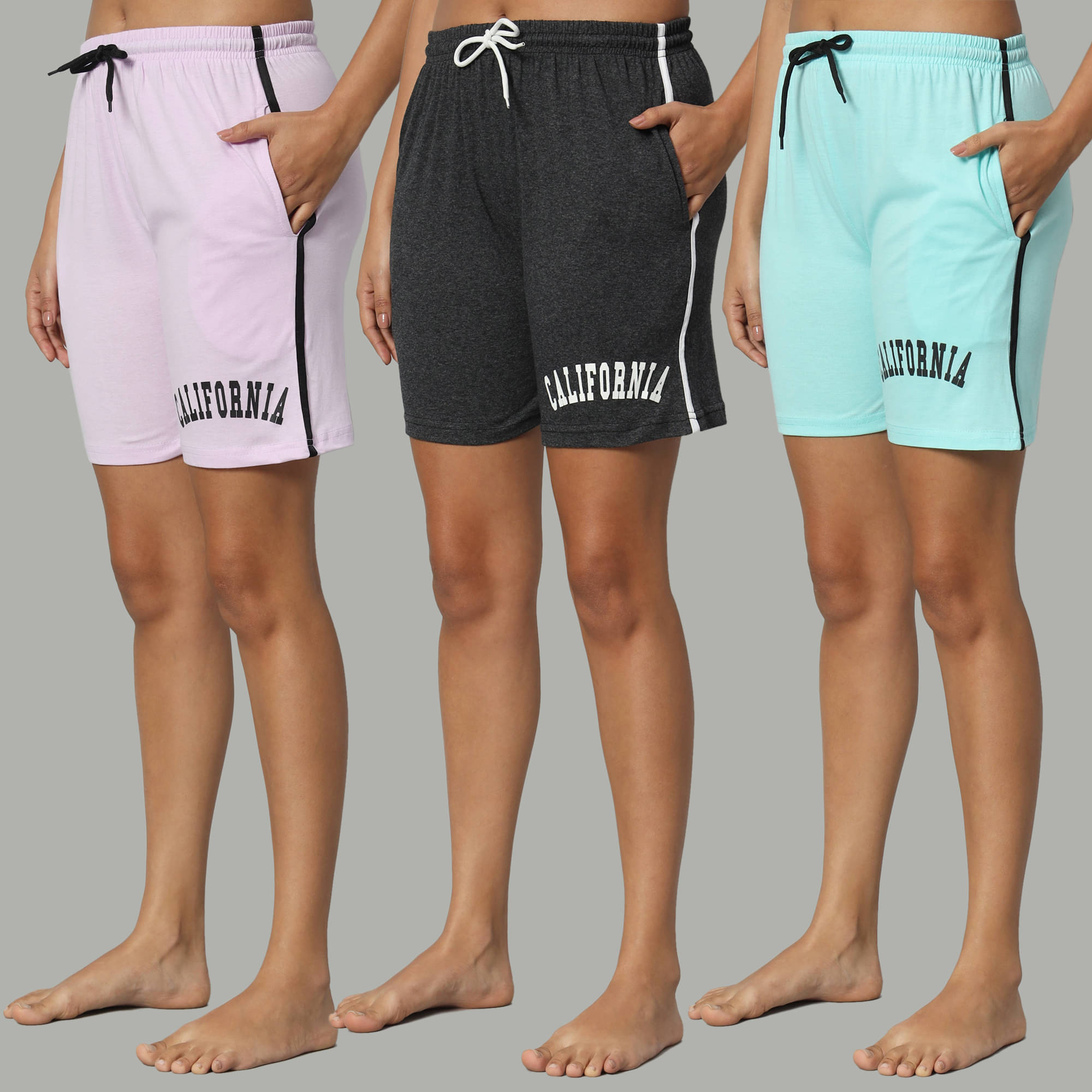     			DUCOHIVE Cotton Blend Bermuda - Multicolor 13 Pack of 3