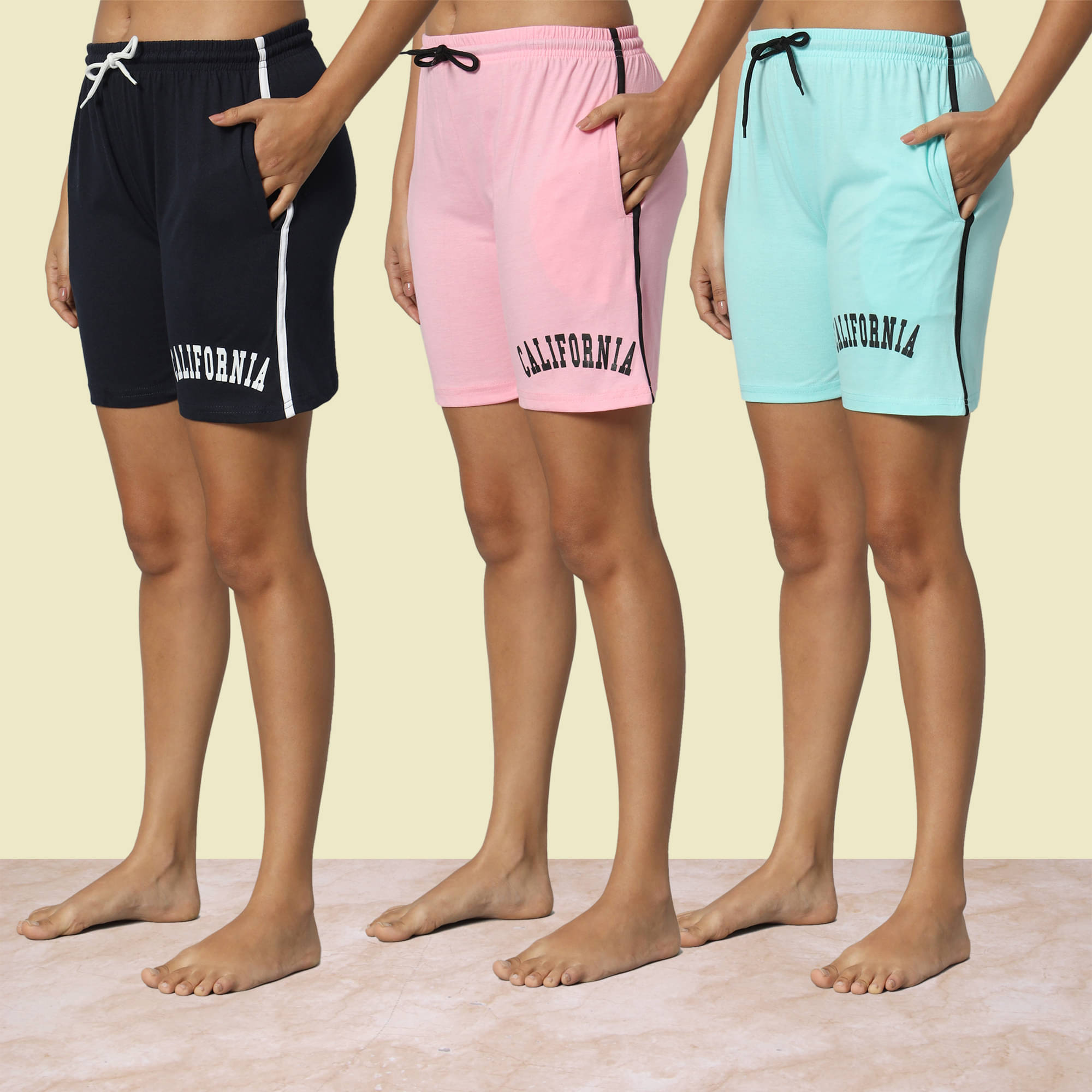     			DUCOHIVE Cotton Blend Bermuda - Multicolor 15 Pack of 3