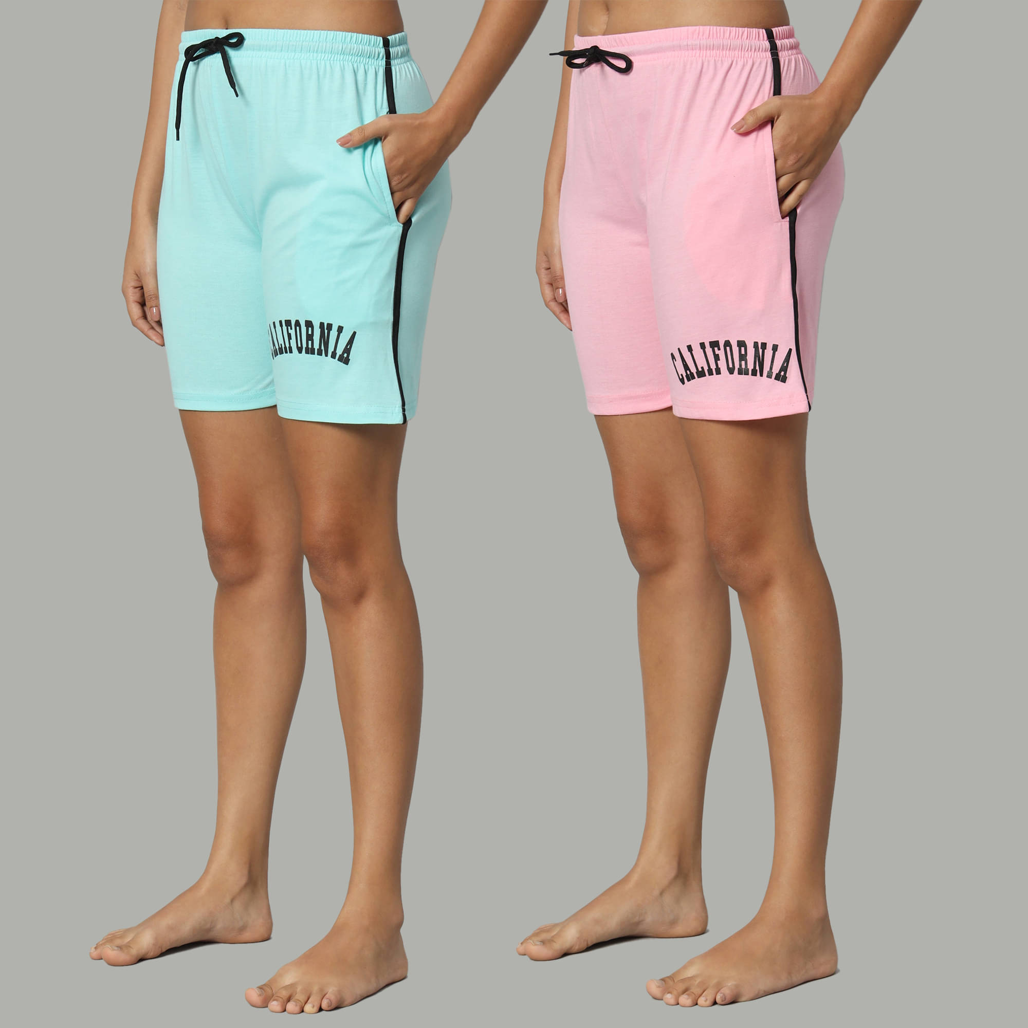     			DUCOHIVE Cotton Blend Bermuda - Multicolor 2 Pack of 2