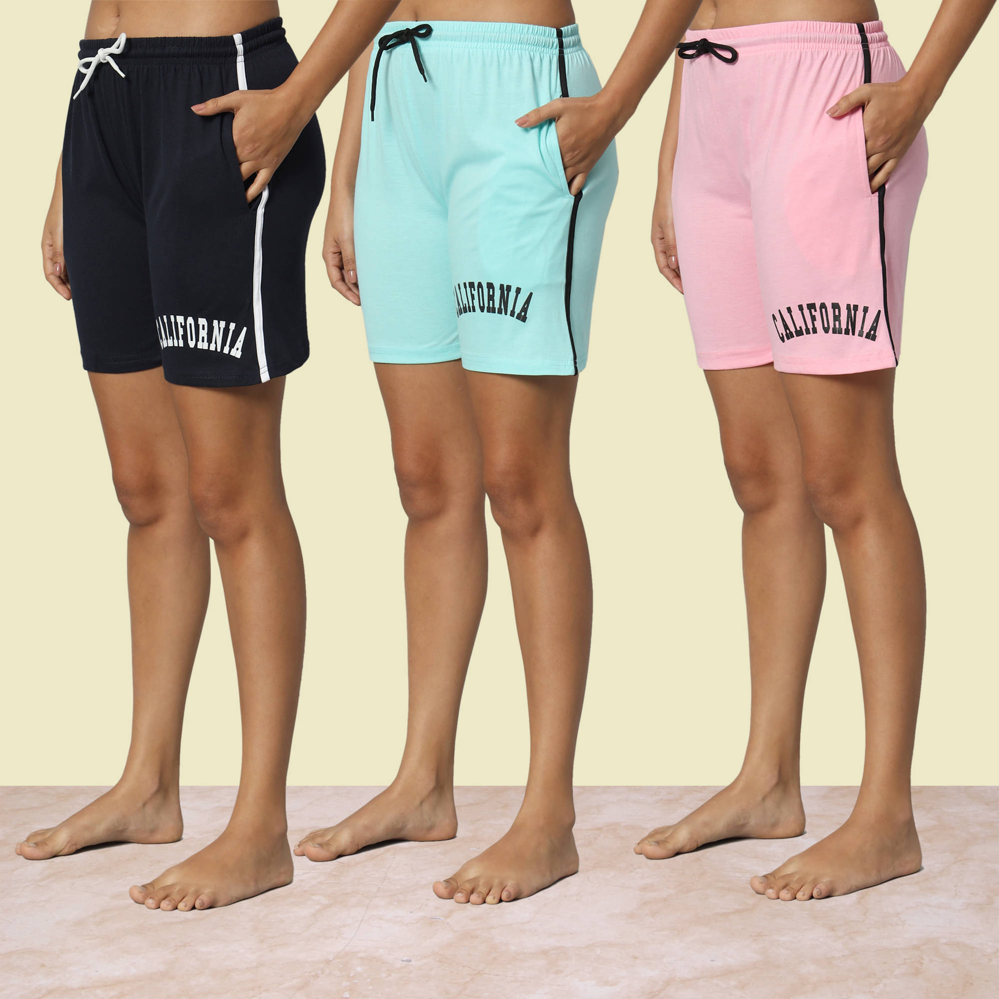     			DUCOHIVE Cotton Blend Bermuda - Multicolor 14 Pack of 3