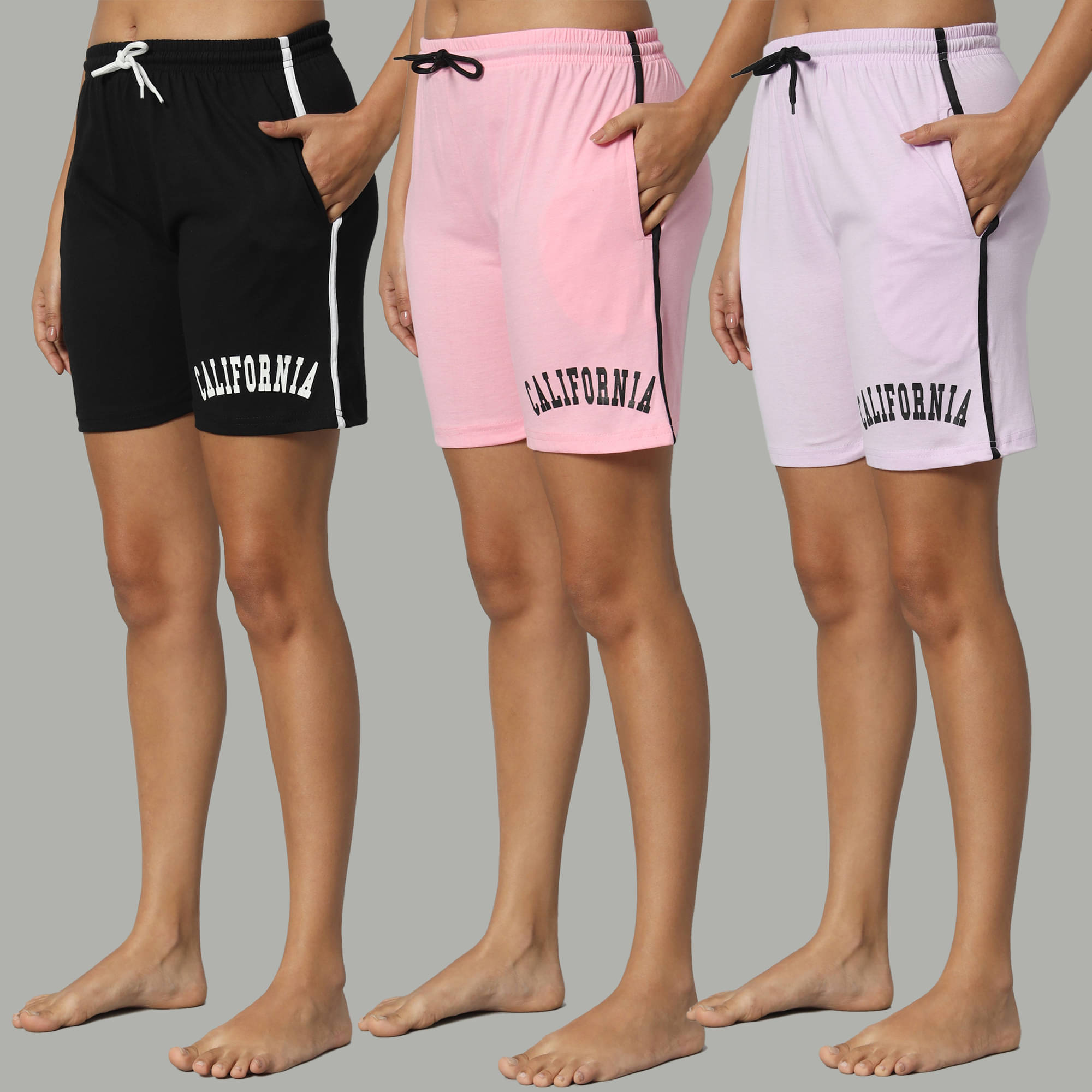     			DUCOHIVE Cotton Blend Bermuda - Multicolor 4 Pack of 3