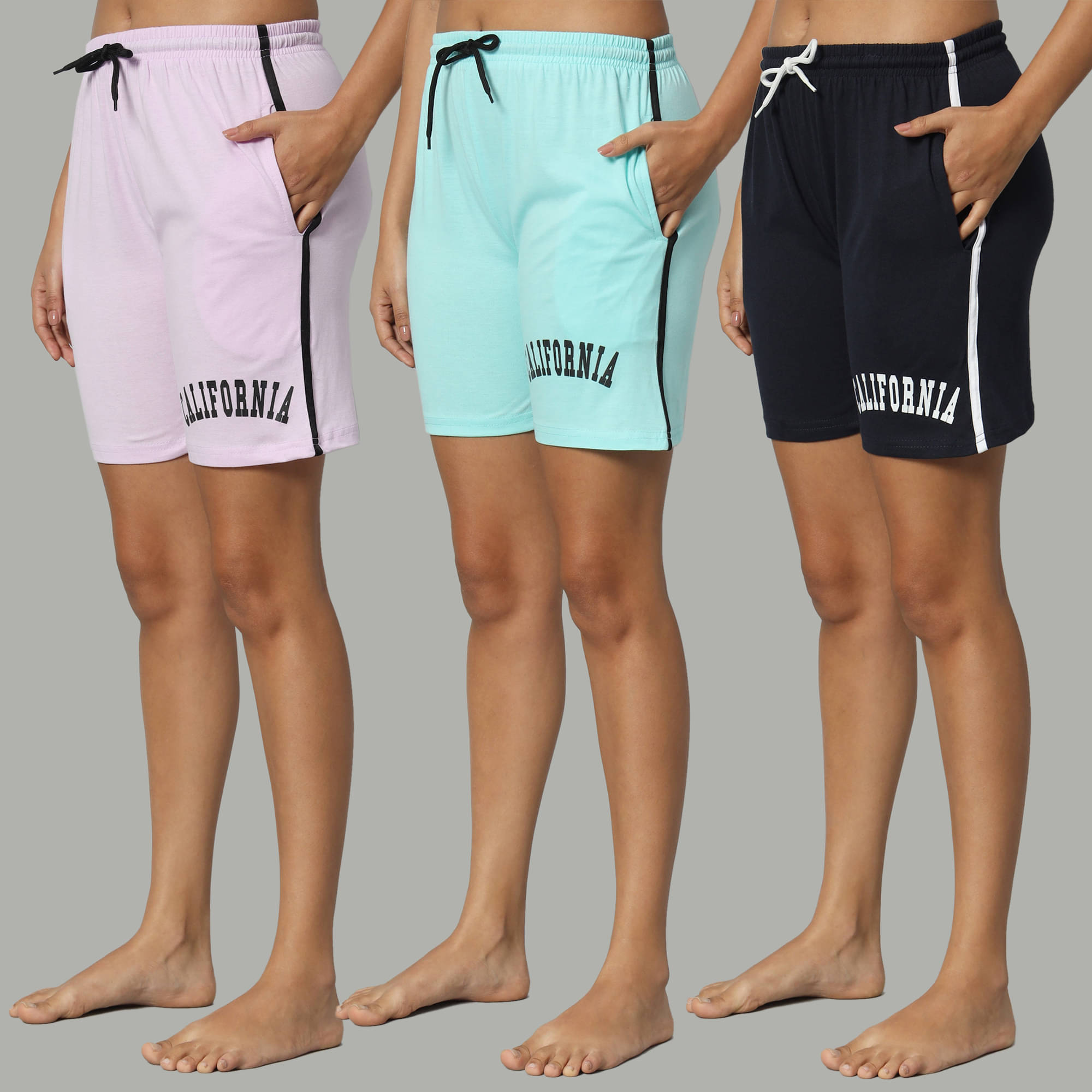     			DUCOHIVE Cotton Blend Bermuda - Multicolor 14 Pack of 3