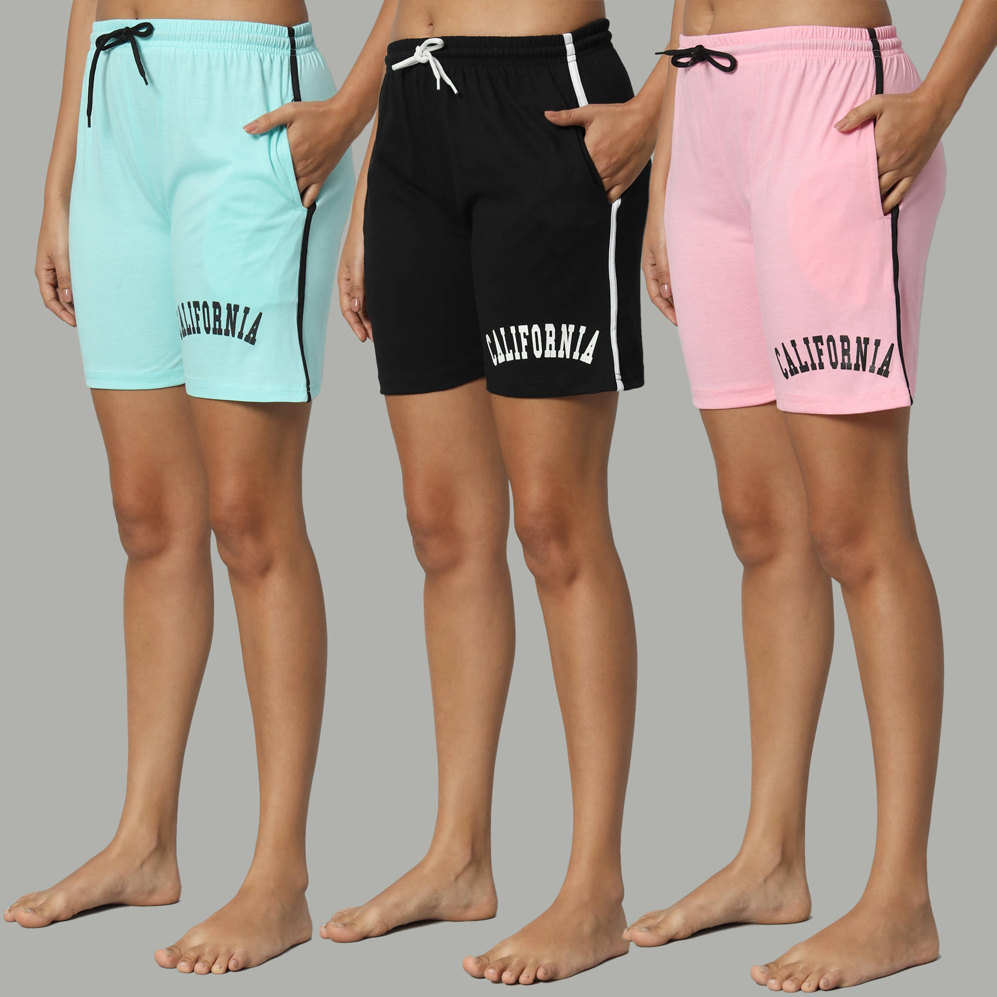     			DUCOHIVE Cotton Blend Bermuda - Multicolor 9 Pack of 3