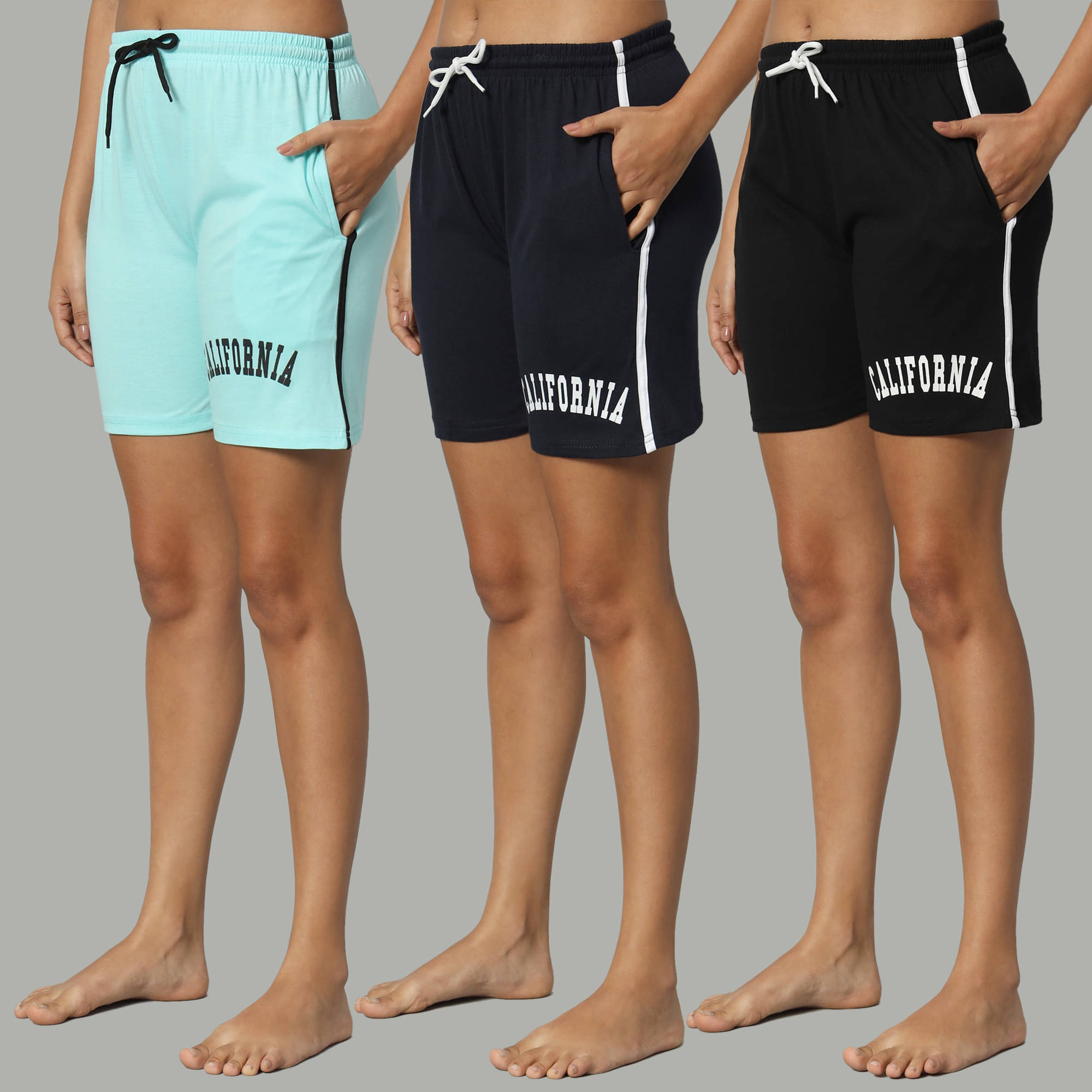     			DUCOHIVE Cotton Blend Bermuda - Multicolor 4 Pack of 3