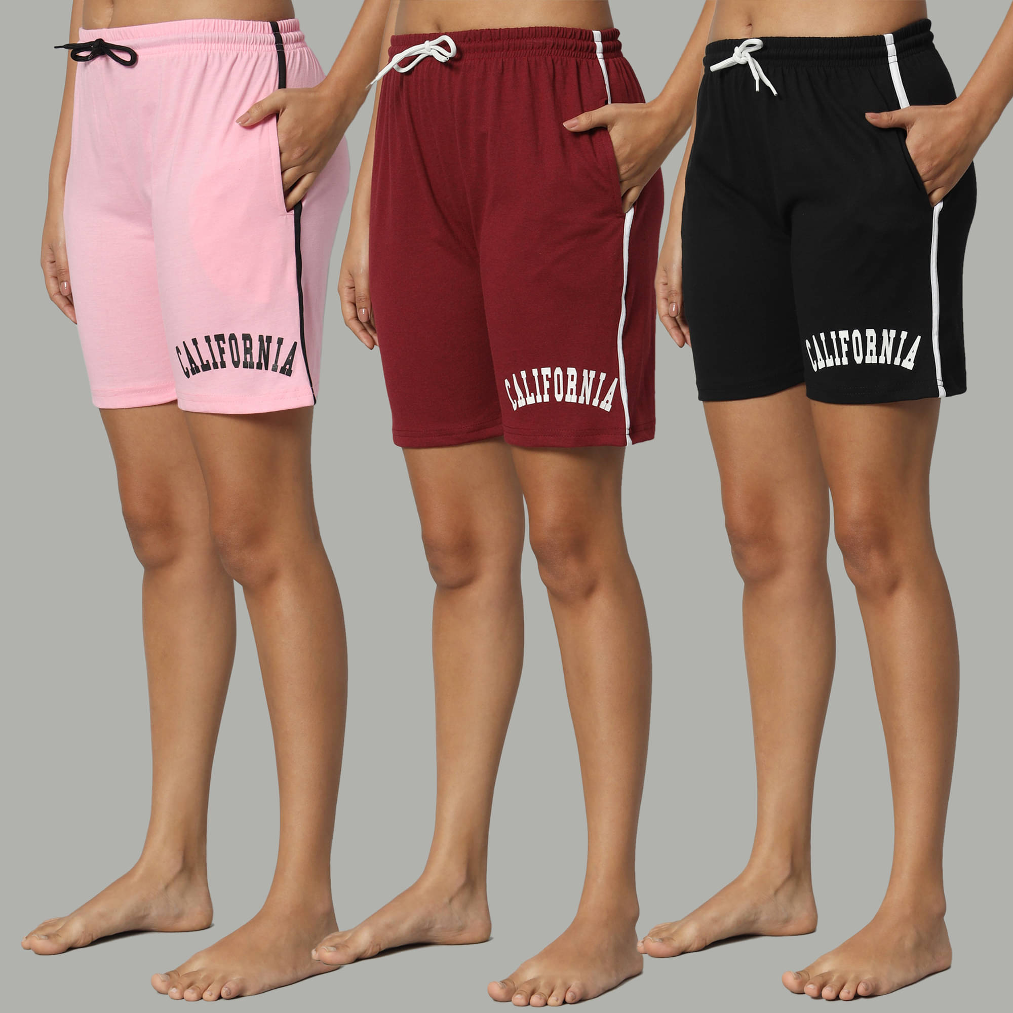     			DUCOHIVE Cotton Blend Bermuda - Multicolor 13 Pack of 3