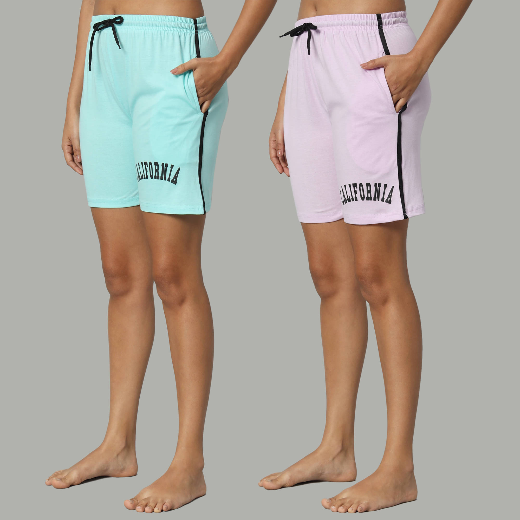     			DUCOHIVE Cotton Blend Bermuda - Multicolor 3 Pack of 2