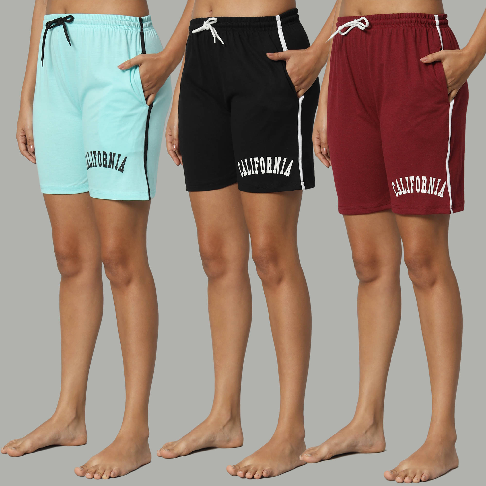    			DUCOHIVE Cotton Blend Bermuda - Multicolor 8 Pack of 3
