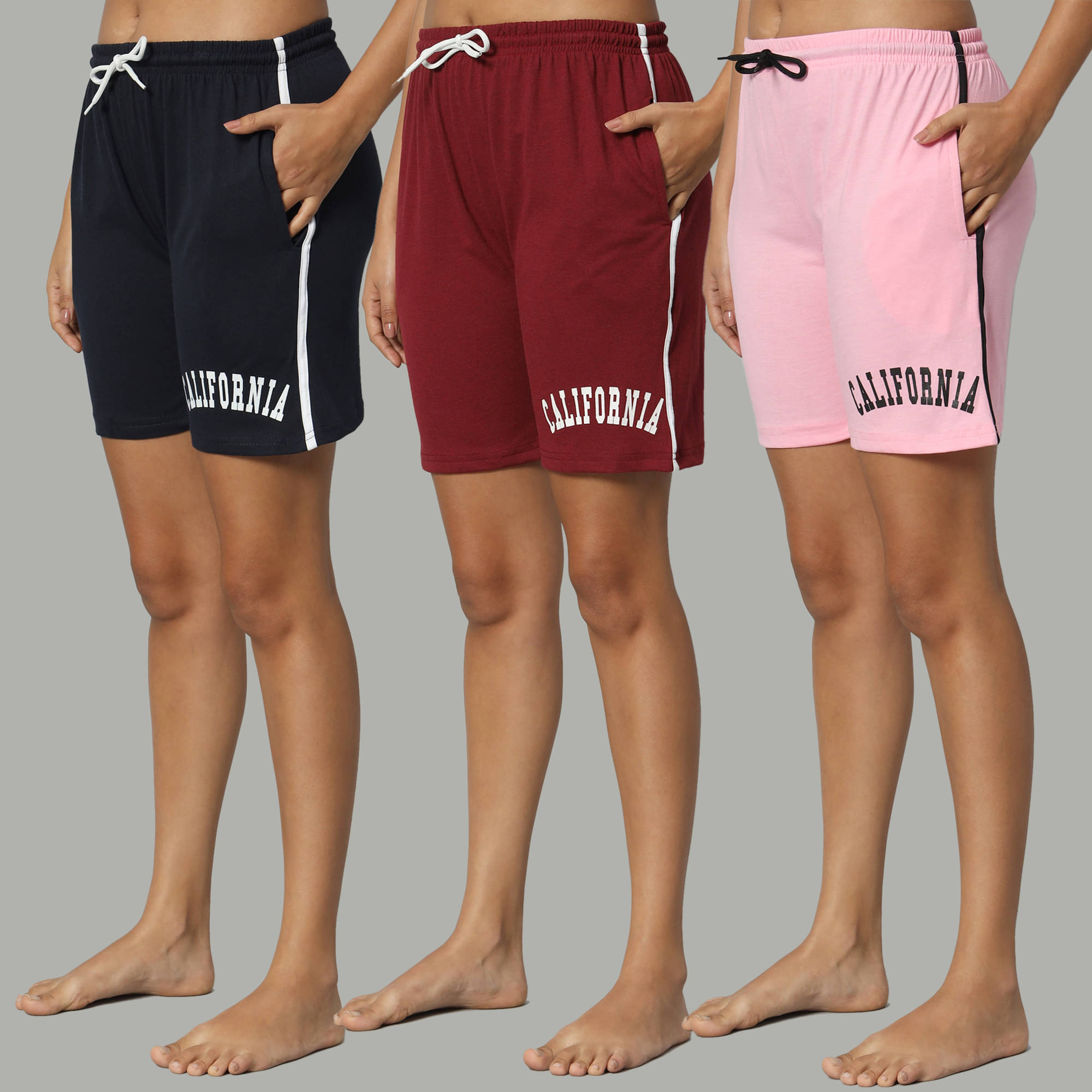     			DUCOHIVE Cotton Blend Bermuda - Multicolor 13 Pack of 3
