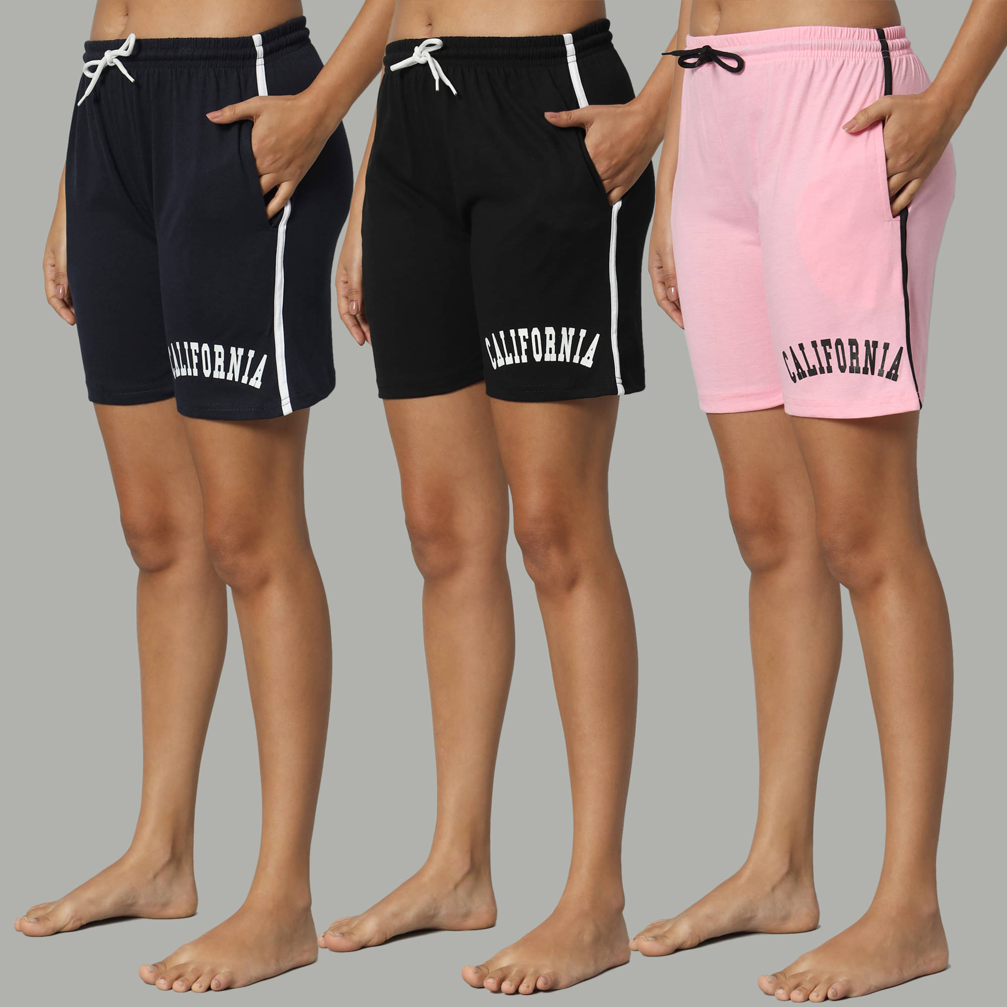     			DUCOHIVE Cotton Blend Bermuda - Multicolor 11 Pack of 3