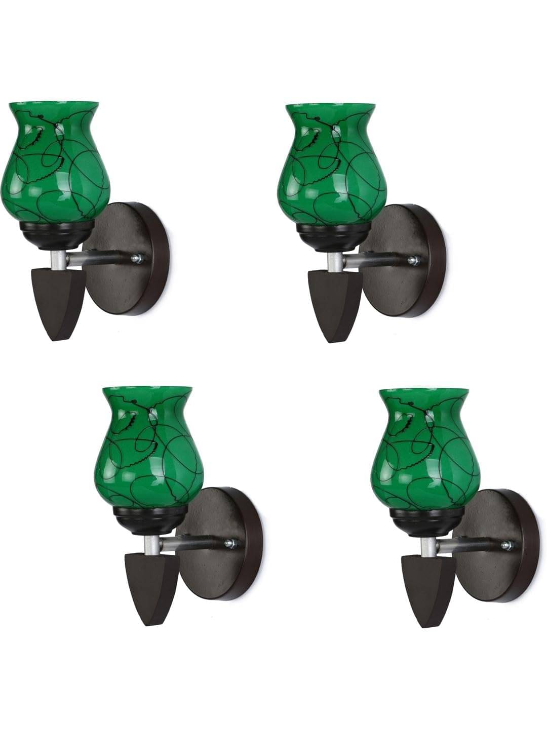     			1st Time Multicolor Up Light Wall Lamp ( Pack of 4 )