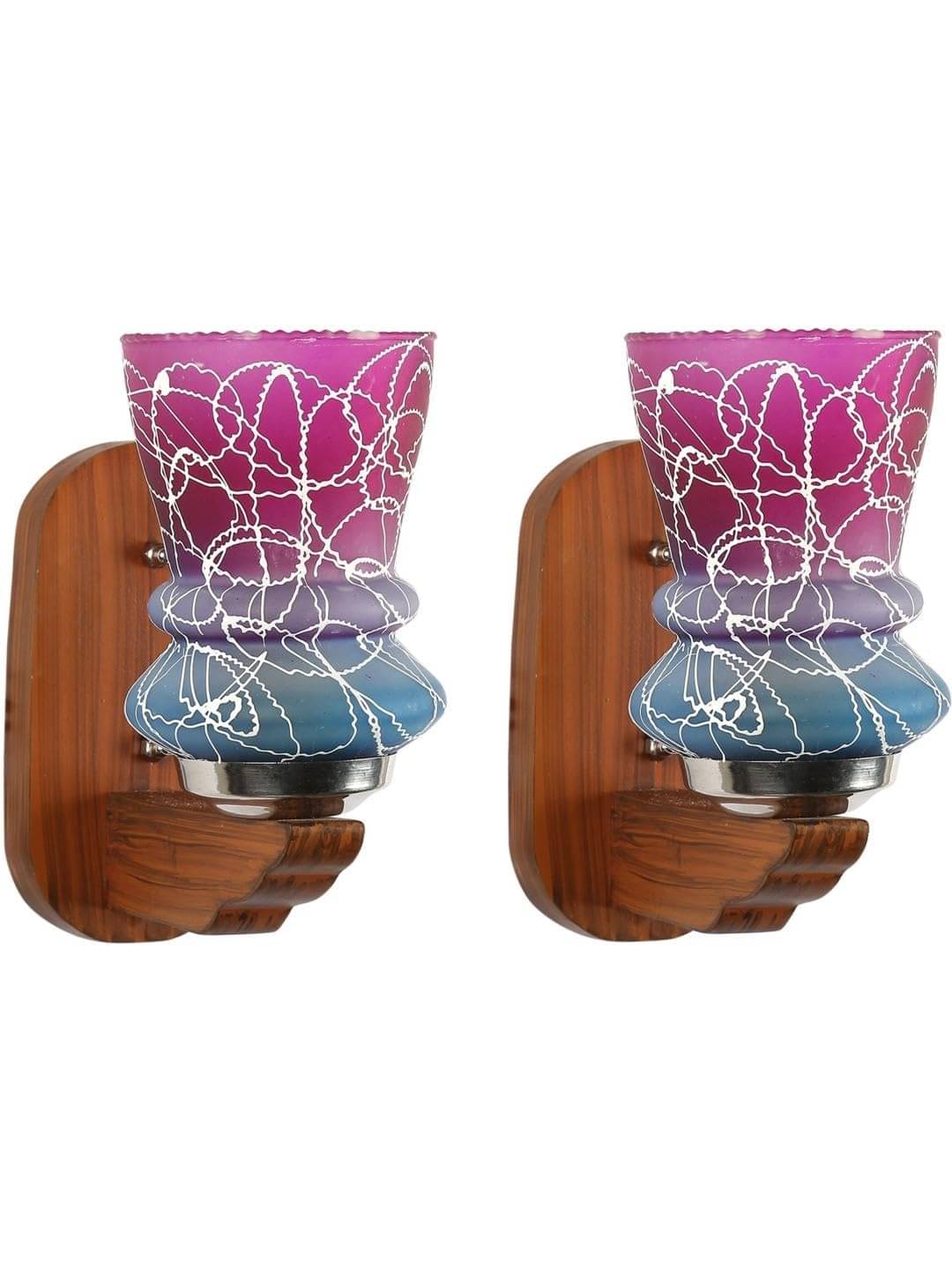     			1st Time Multicolor Up Light Wall Lamp ( Pack of 2 )