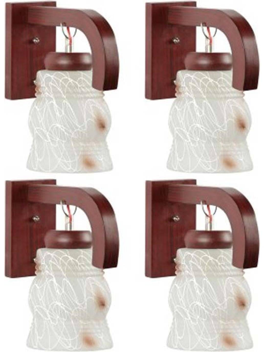     			1st Time Multicolor Up Light Wall Lamp ( Pack of 4 )