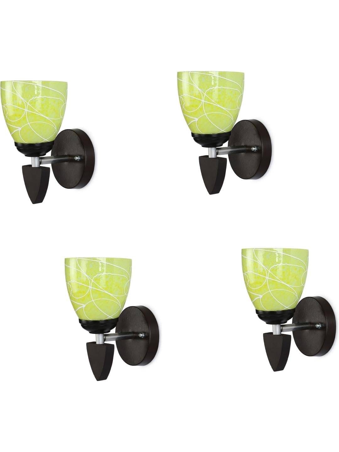     			1st Time Multicolor Up Light Wall Lamp ( Pack of 4 )