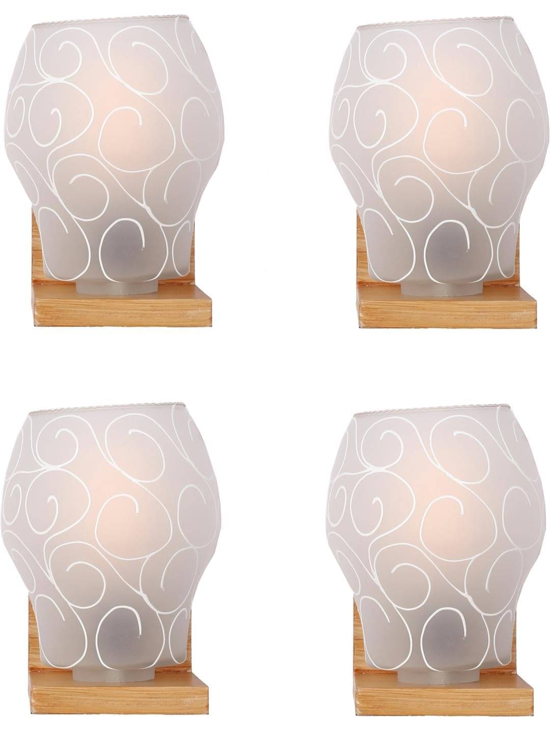     			1st Time White Swing Arm Wall Light ( Pack of 4 )