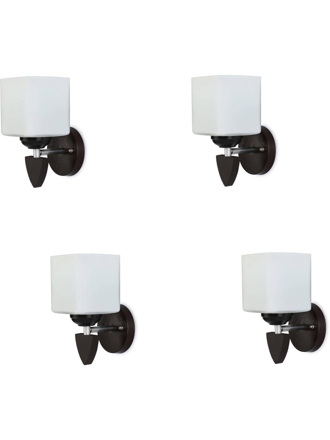     			1st Time White Up Light Wall Lamp ( Pack of 4 )