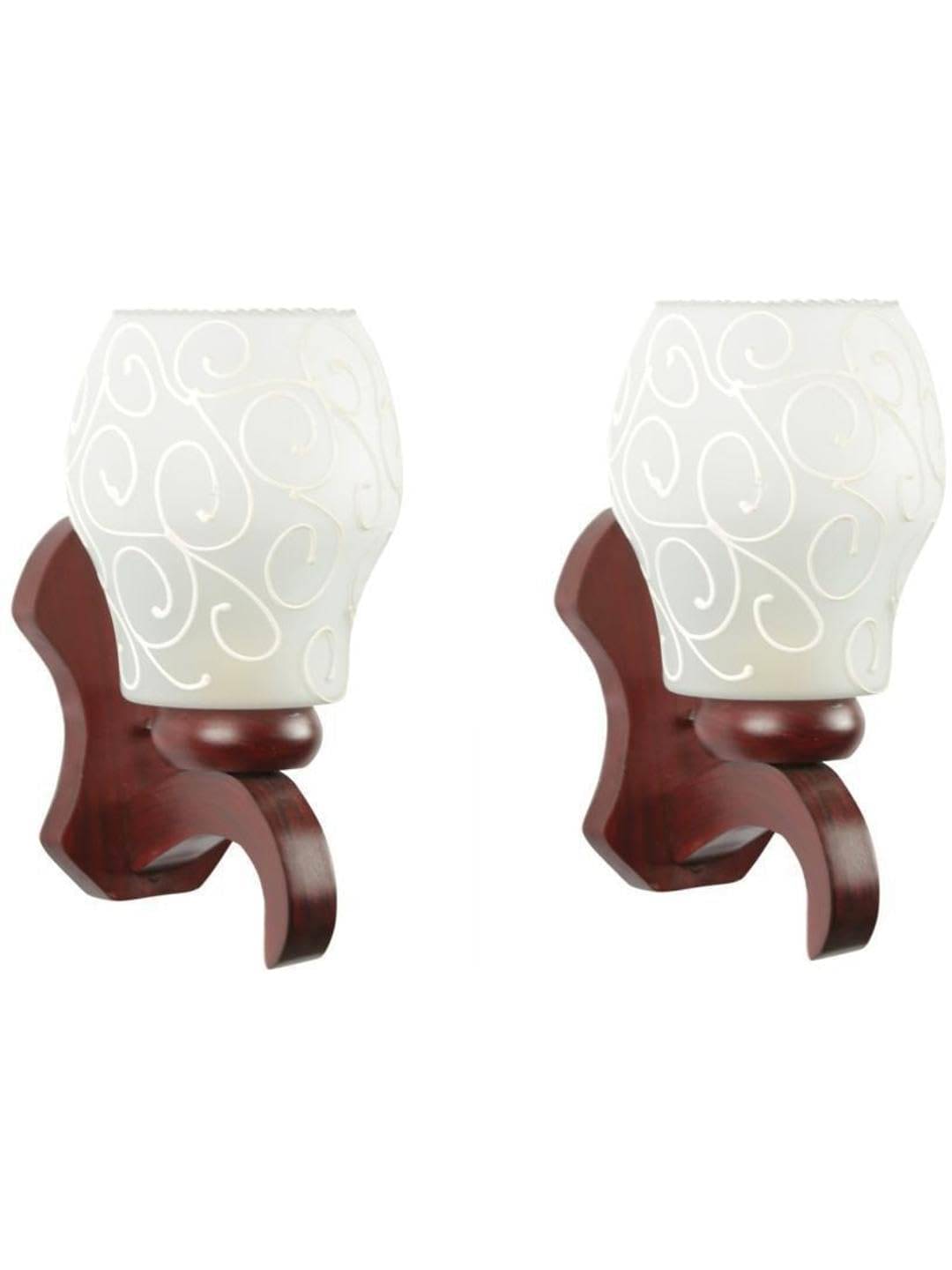     			1st Time White Up Light Wall Lamp ( Pack of 2 )