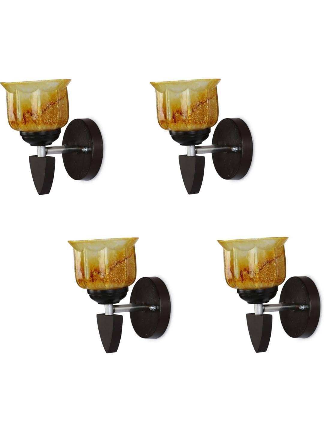     			1st Time Yellow Swing Arm Wall Light ( Pack of 4 )