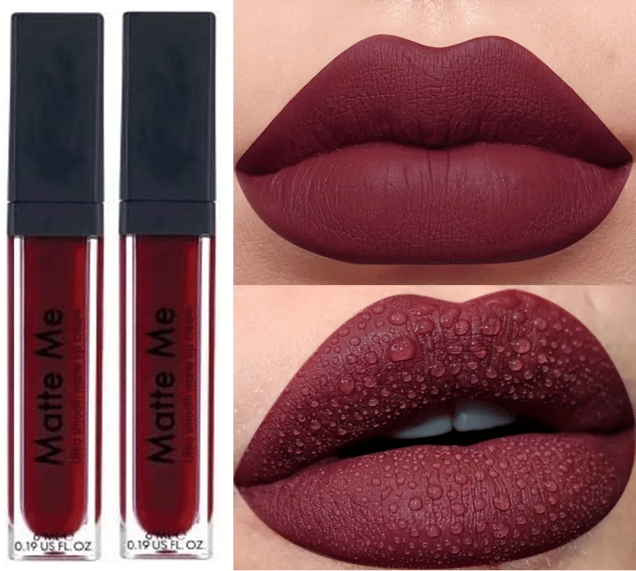     			ADS Maroon Matte Lipstick 2