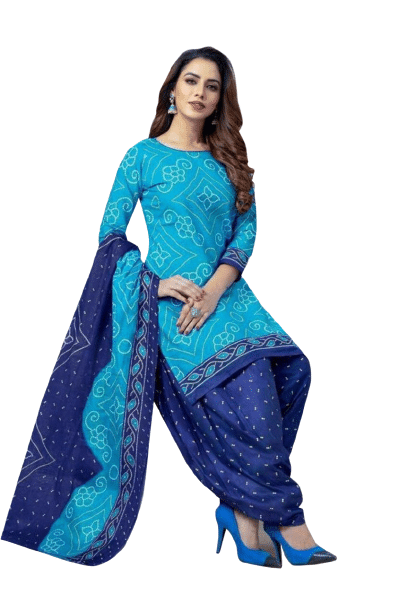 ANNAPURNA CREATION Unstitched Crepe Printed Dress Material - Light Blue ( Pack of 1 ) ANNAPURNA CREATION Unstitched Crepe Printed Dress Material - Light Blue ( Pack of 1 )