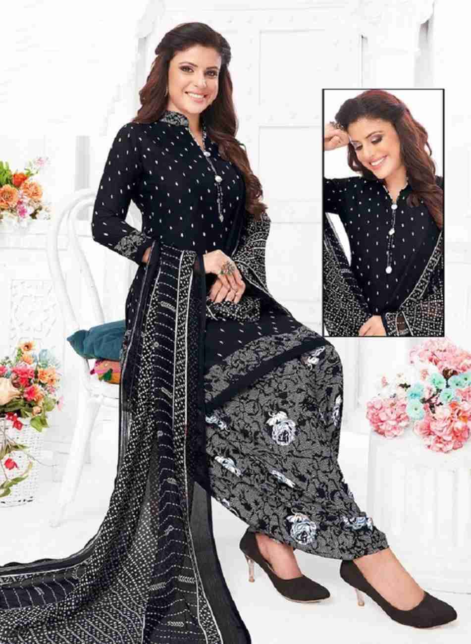 ANNAPURNA CREATION Unstitched Crepe Printed Dress Material - Black ( Pack of 1 ) ANNAPURNA CREATION Unstitched Crepe Printed Dress Material - Black ( Pack of 1 )