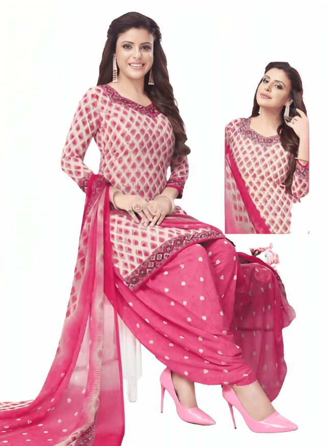 ANNAPURNA CREATION Unstitched Crepe Printed Dress Material - Peach ( Pack of 1 ) ANNAPURNA CREATION Unstitched Crepe Printed Dress Material - Peach ( Pack of 1 )