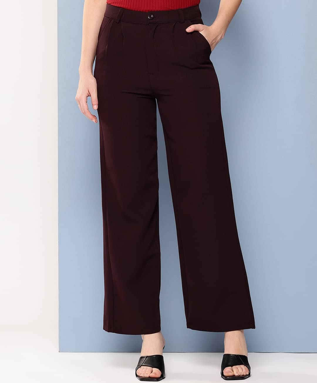     			Aarika Girls Cotton Polyester Jeans ( Pack of 1 , Maroon )