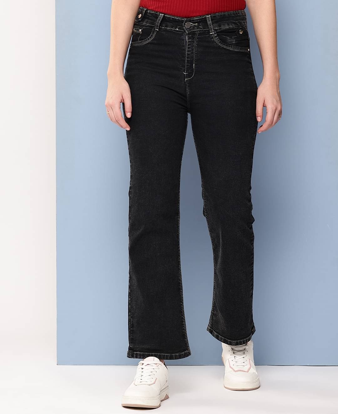     			Aarika Girls Denim Jeans ( Pack of 1 , Black )